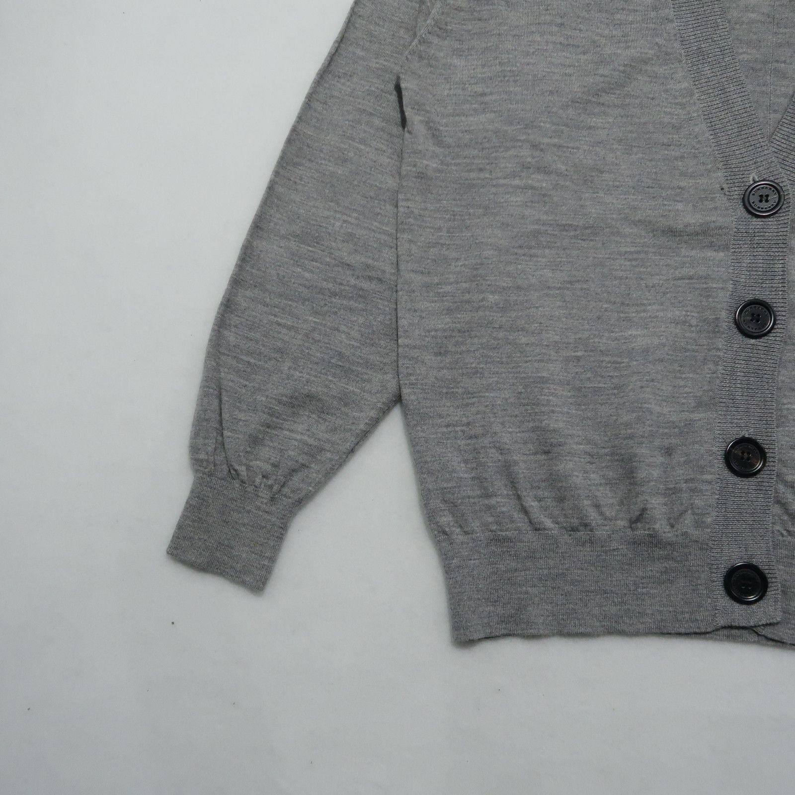 Burberry Burberry Nova Check Wool Patch Detail Distressed Cardigan Size US L / EU 52-54 / 3 - 7 Thumbnail