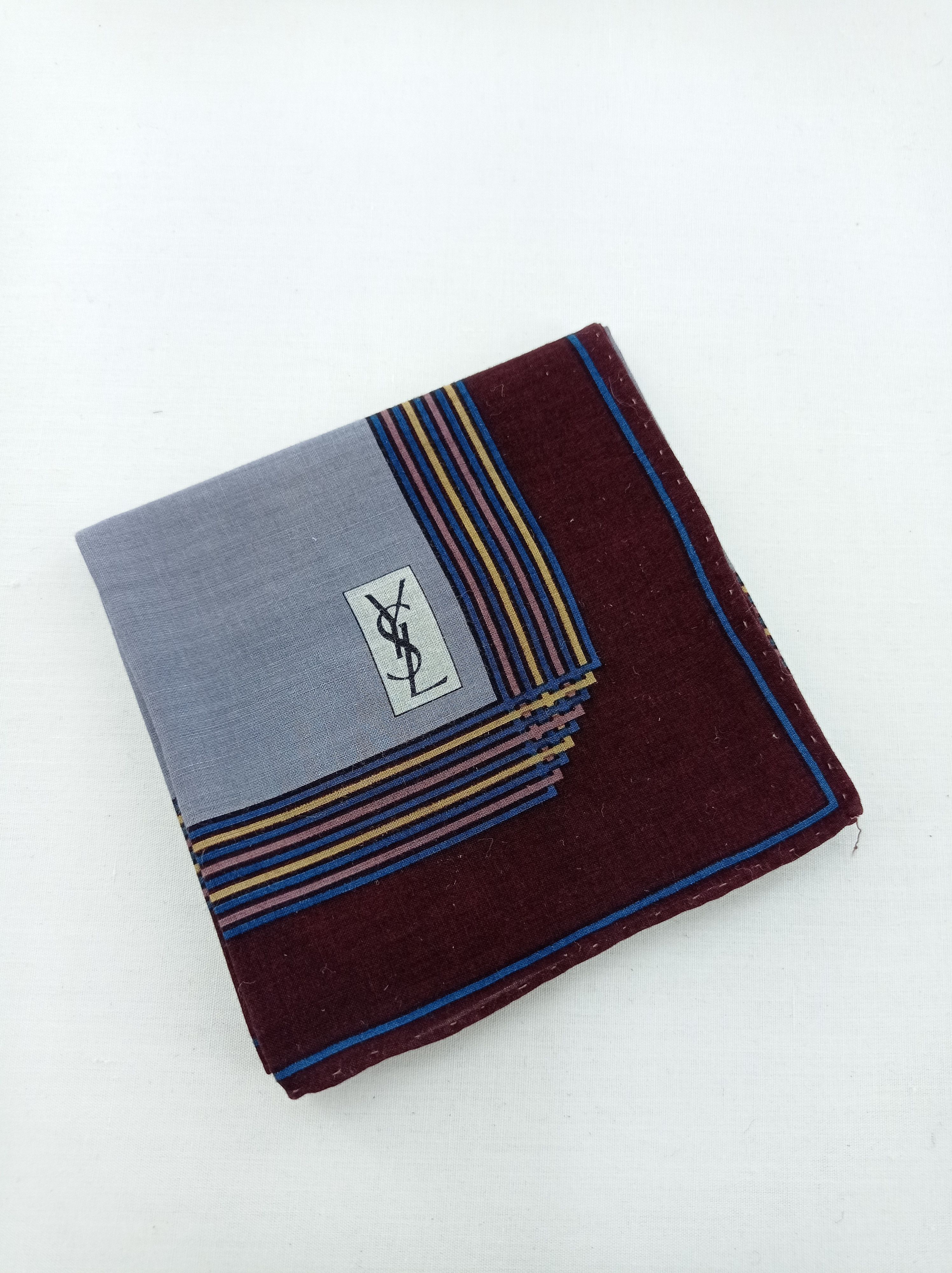 Vintage × Yves Saint Laurent Vintage Yves Saint Laurent Handkerchief / Neckwear / Bandana Size ONE SIZE - 2 Thumbnail