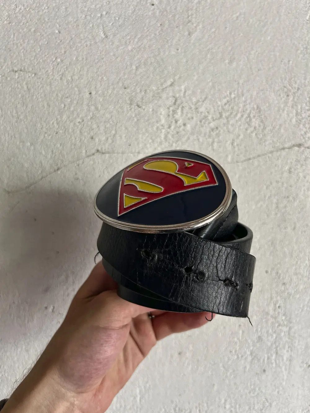 Other Vintage Humor Streetwear Japanese Superman Leather Belt 90s Size ONE SIZE - 3 Thumbnail