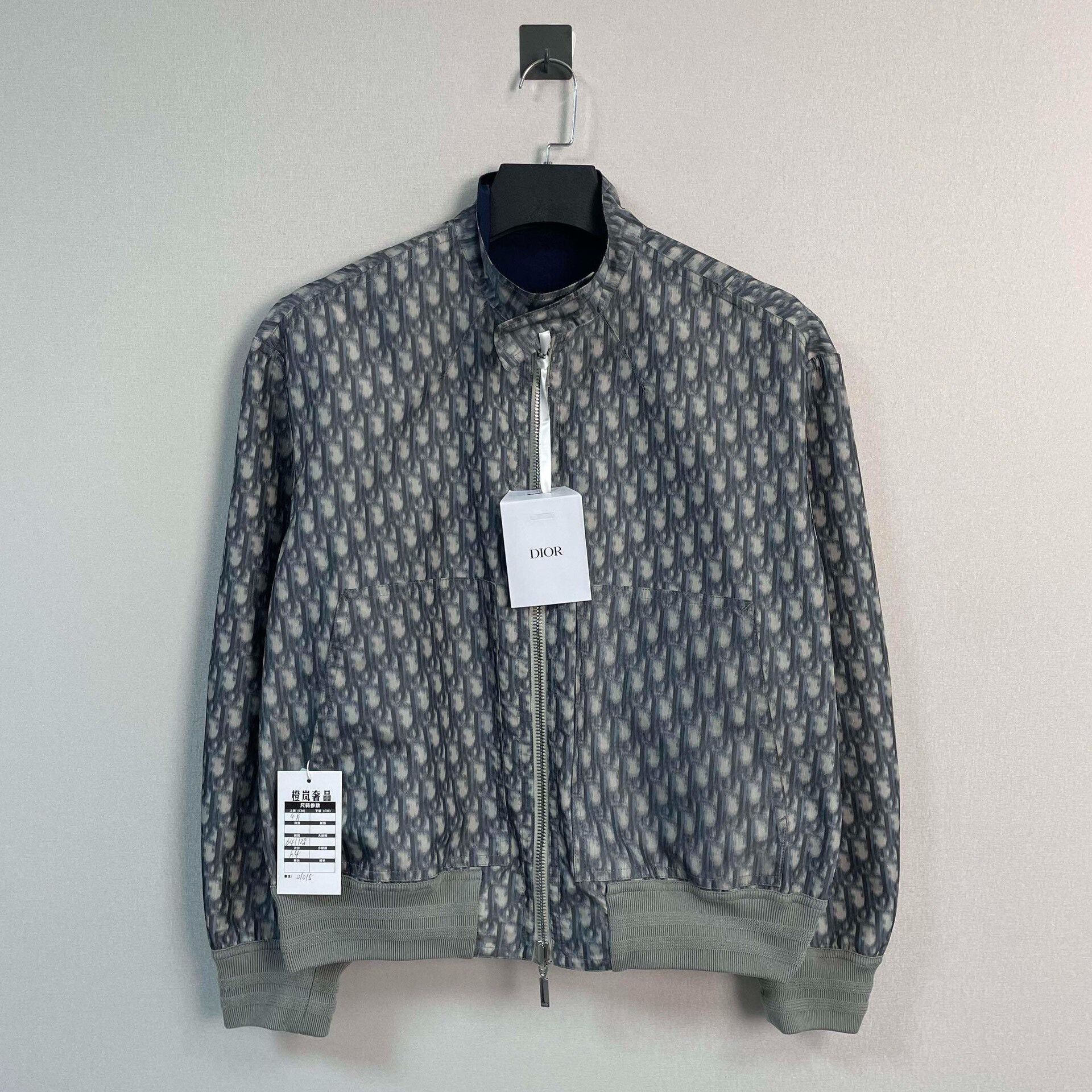 Dior new dior navy reversible jacket size 48 Size L / US 10 / IT 46 - 1 Thumbnail