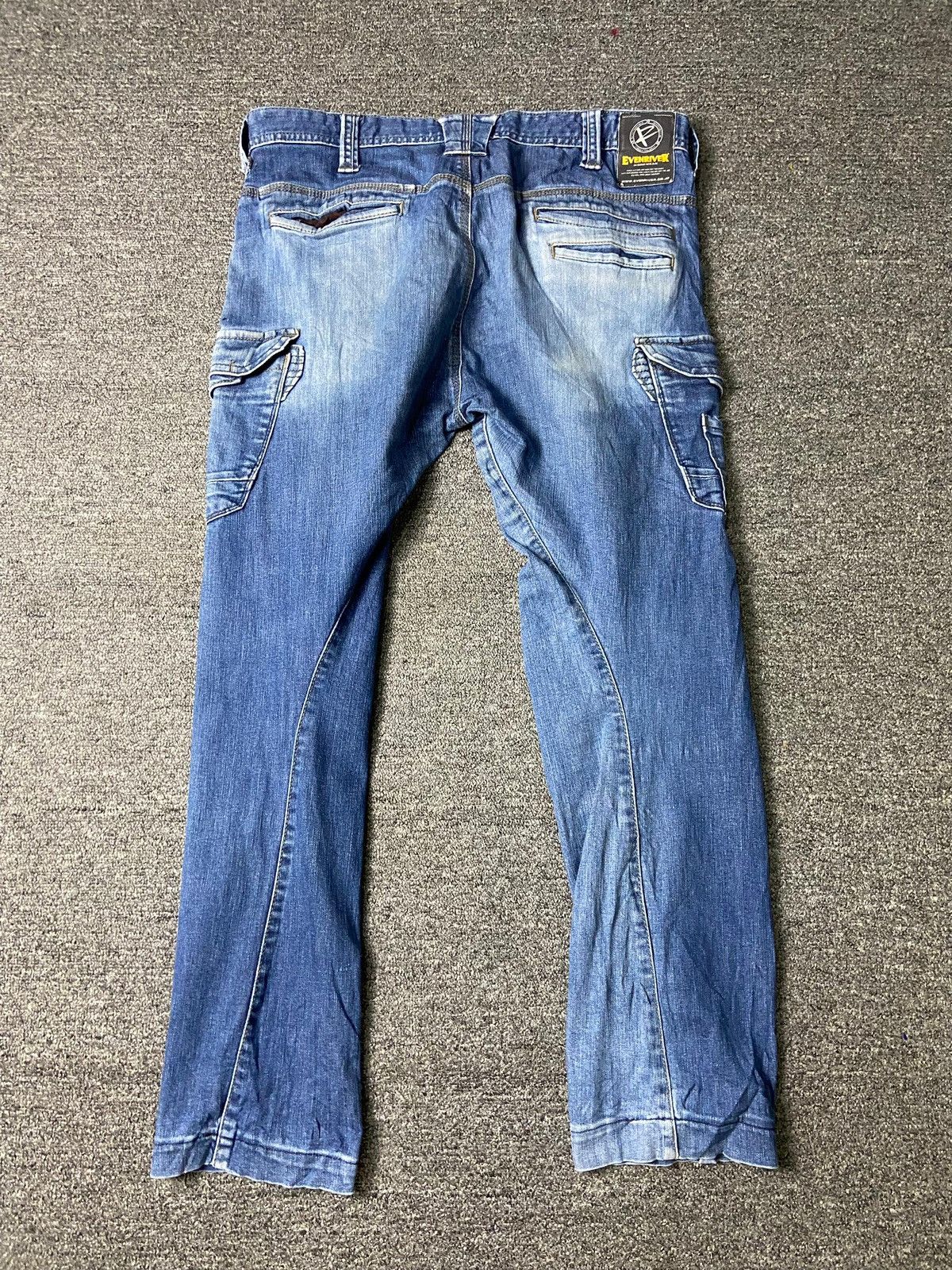 Japanese Brand × Vintage EVENRIVER Work Wear Cargo Denim Jeans (131) Size US 34 / EU 50 - 4 Thumbnail