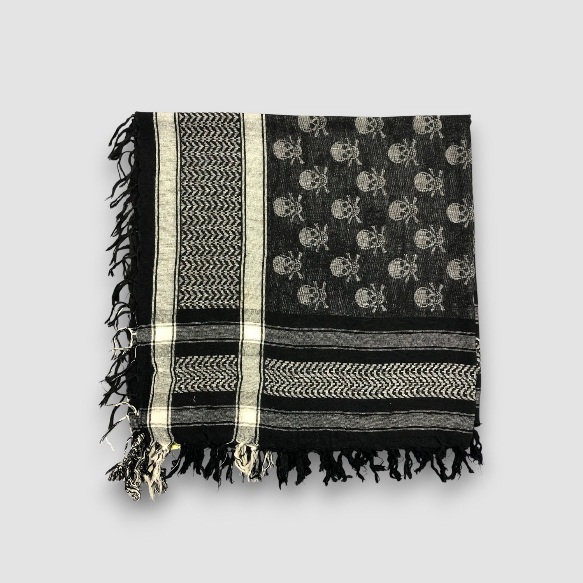 Japanese Brand Vintage Japanese Brand Skulls Scarf Muffler Wool Scarves. Size ONE SIZE - 4 Thumbnail