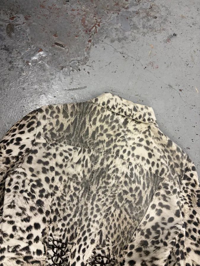 Just Cavalli AW2005 Cavalli Leopard Print White Jacket Size S / US 4 / IT 40 - 4 Thumbnail