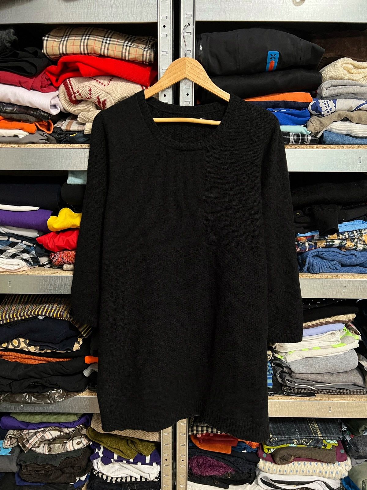 Designer × Gudrun Sjoden Gudrun Sjoden Long Sleeve Knitted Sweater Dress Sz XL Sjöden Size XL / US 12-14 / IT 48-50 - 1 Thumbnail