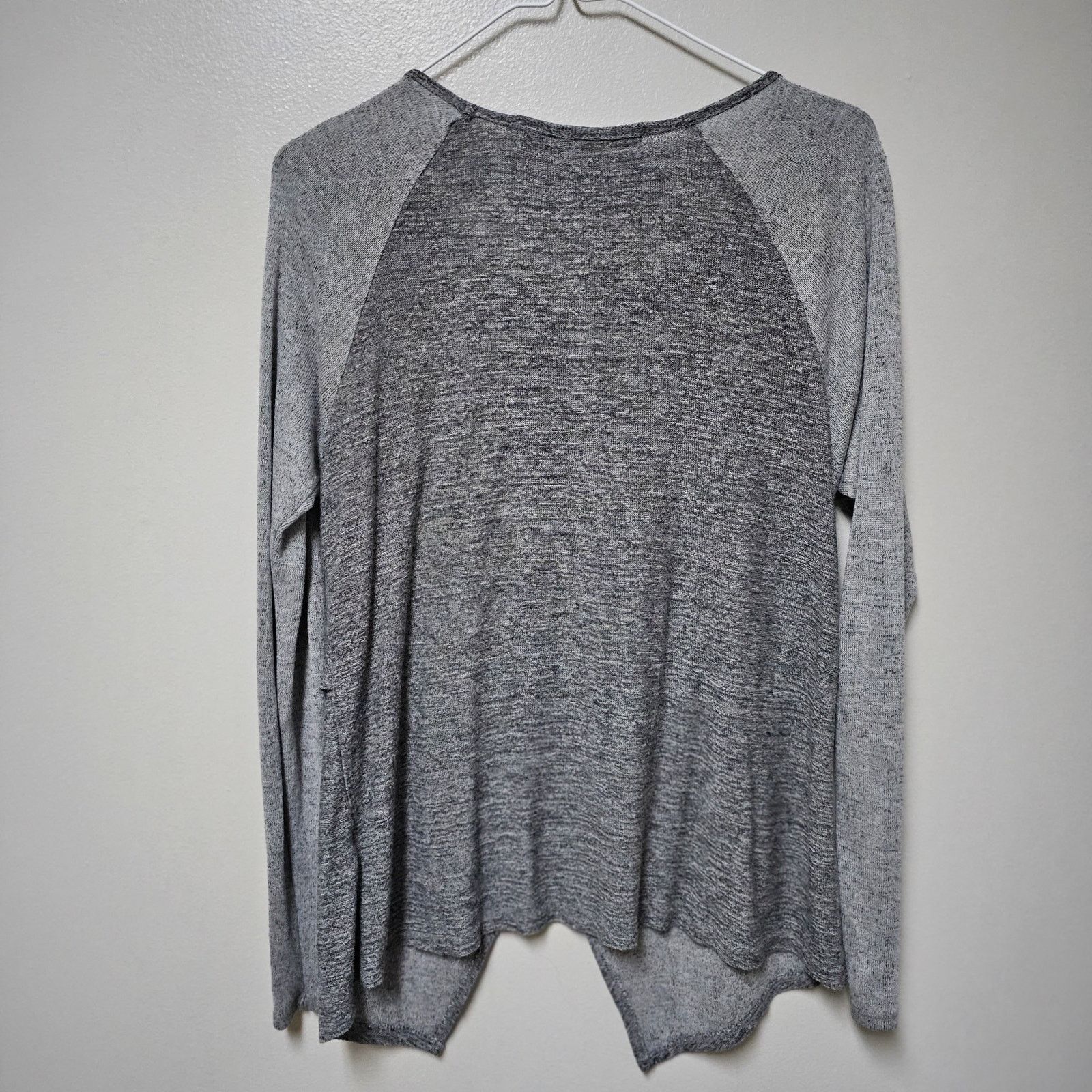 Michael Stars Michael Stars Asymmetrical Front Sweater Tunic Gray O/S Size ONE SIZE - 3 Thumbnail