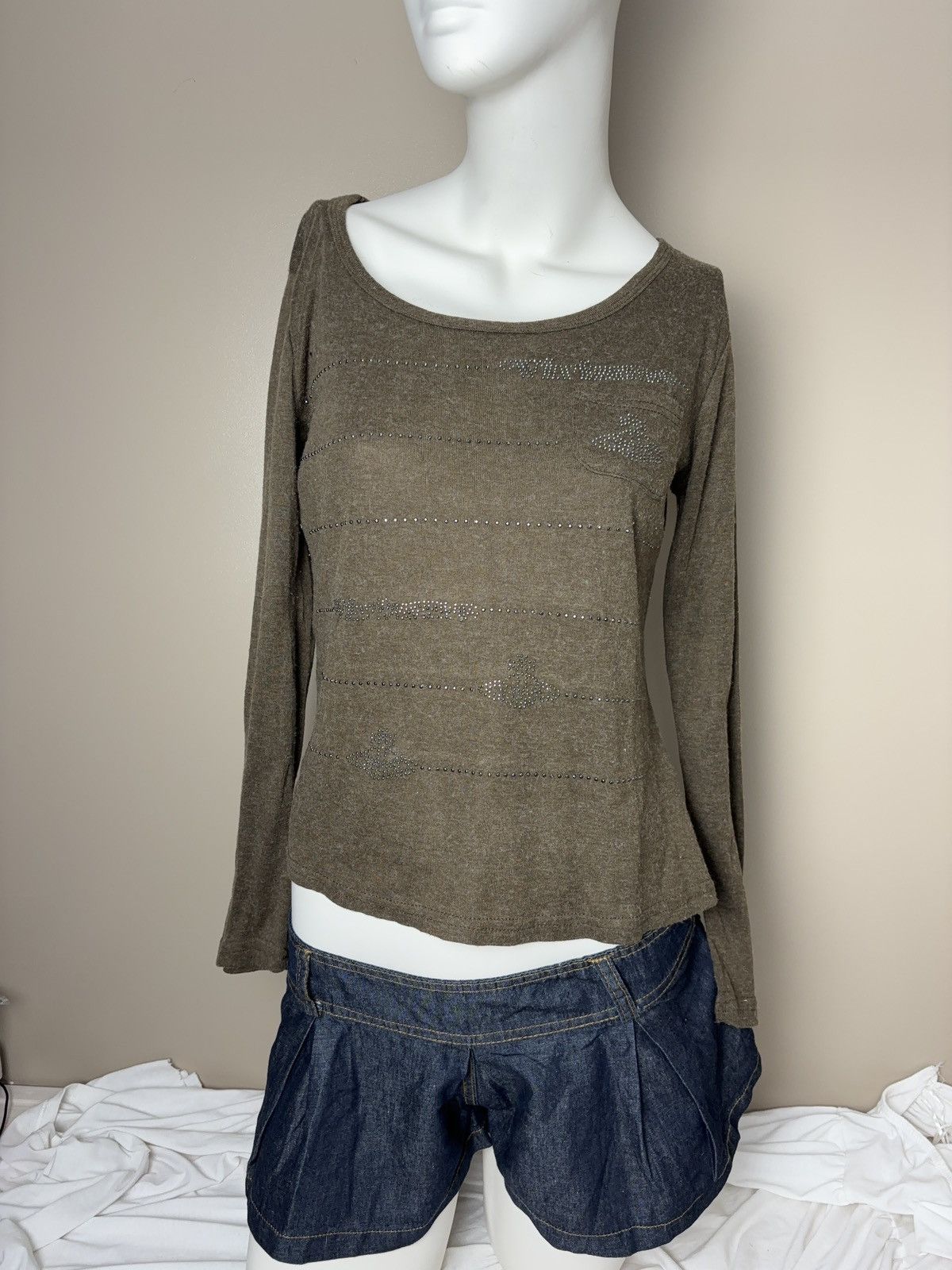 Vintage Printed long sleeve top vintage vivienne westwood style Size M / US 6-8 / IT 42-44 - 5 Thumbnail