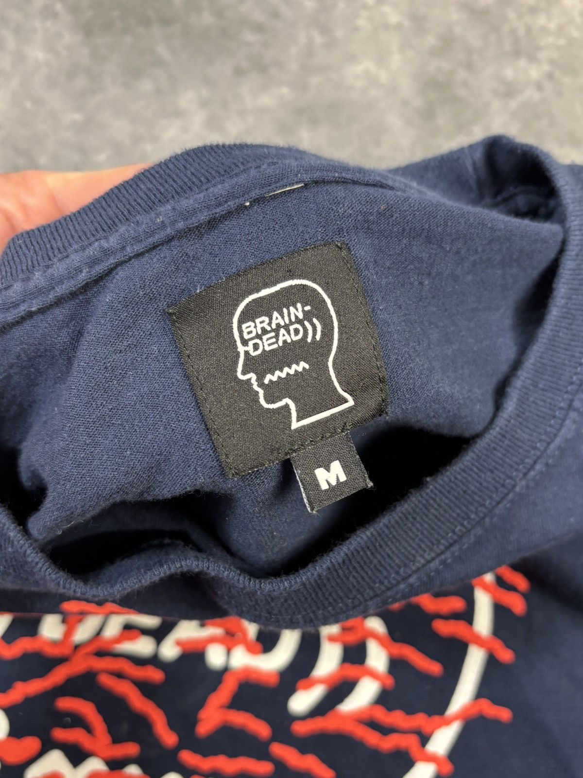 Brain Dead Brain Dead Longsleeve Shirt Long Sleeve Graphic Tee Navy Blu Size US M / EU 48-50 / 2 - 6 Thumbnail
