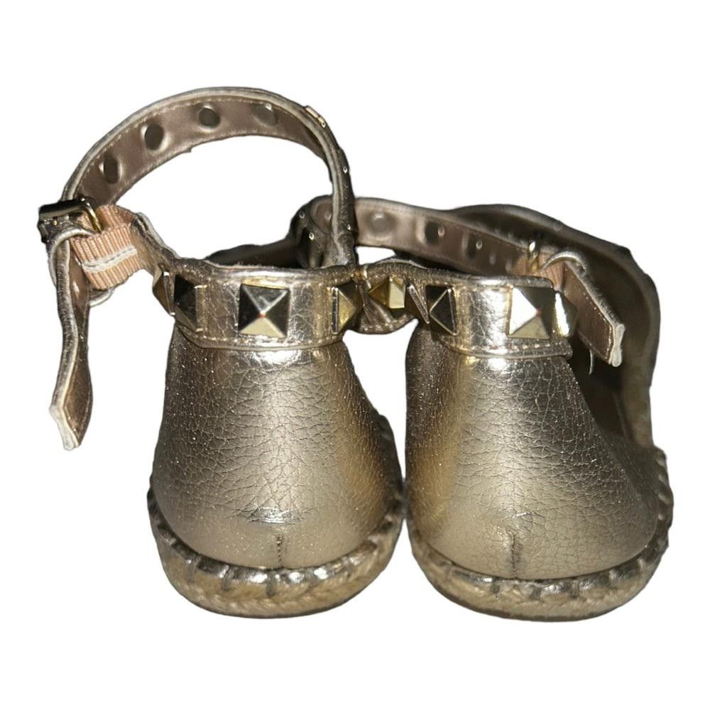 Designer Marc Fisher l Graze Gold Studded Espadrilles Size 8.5 Size US 8.5 / IT 38.5 - 4 Thumbnail