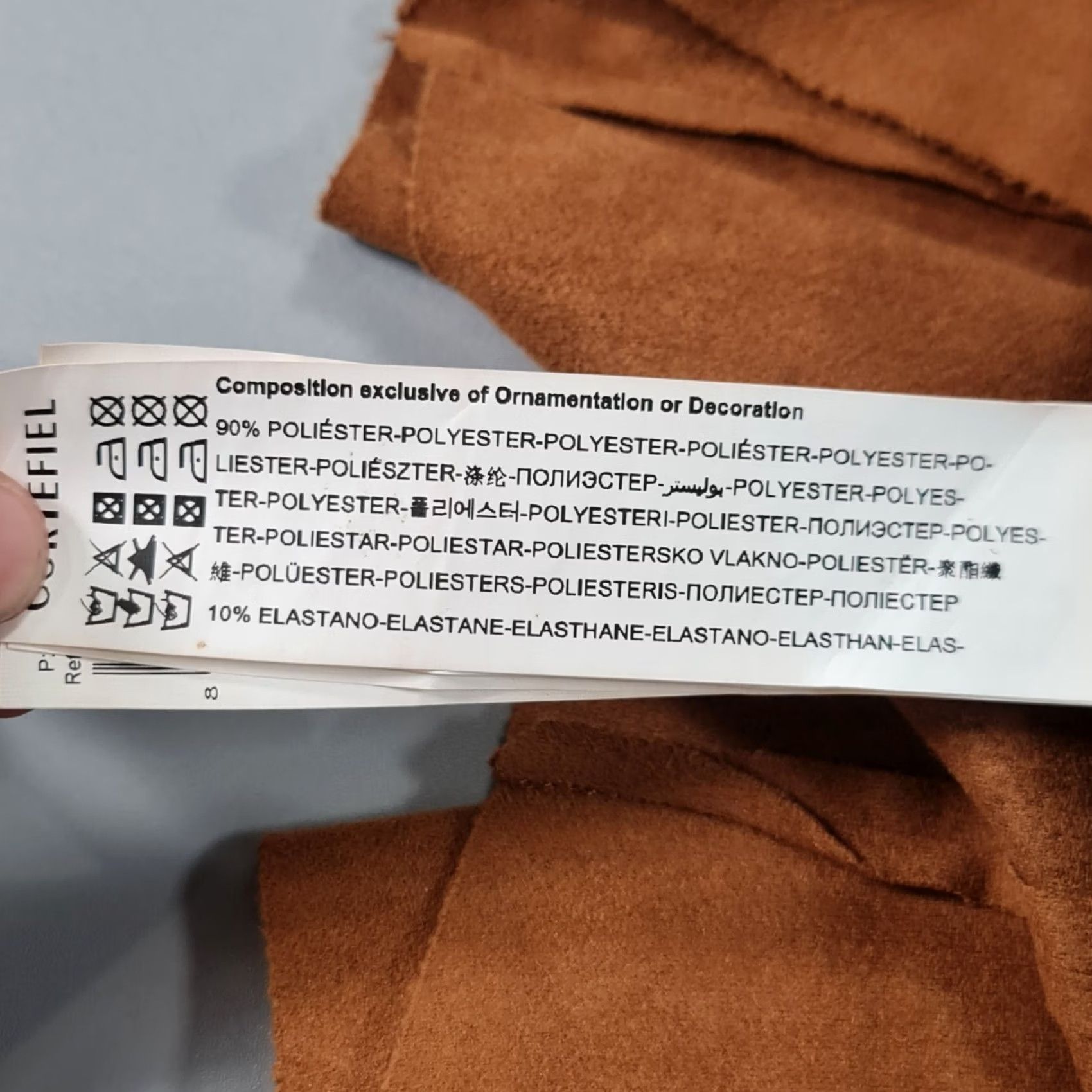 Vintage Cortefiel Coat Women Belted Faux Suede Brown 8 UK Lightweight Overcoat Jacket Mid-Length Size M / US 6-8 / IT 42-44 - 7 Thumbnail