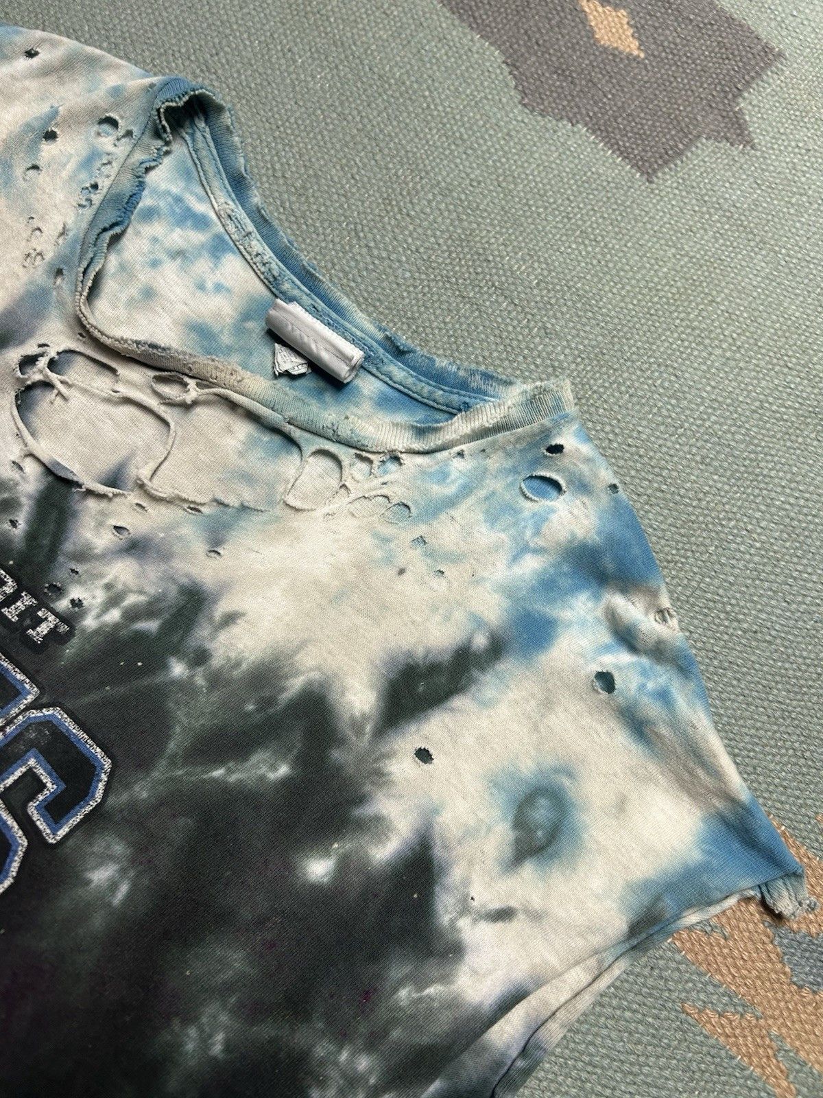 Vintage Vtg t shirt Detroit lions sleeveless distressed tie dye XL Size US XL / EU 56 / 4 - 9 Thumbnail