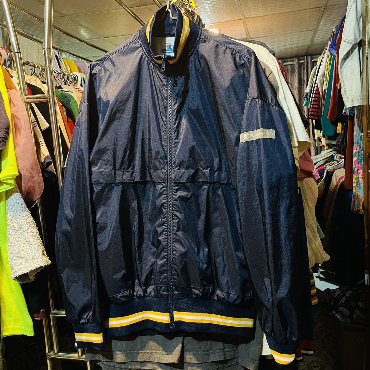 Champion × Vintage 80’ Champion Light Weight Nylon Track-Jacket Size US L / EU 52-54 / 3 - 5 Thumbnail