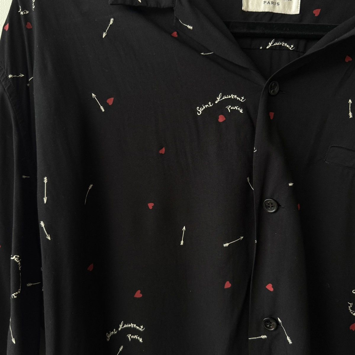 Saint Laurent Paris × Yves Saint Laurent Saint Laurent Short Sleeve Shirt Size US XL / EU 56 / 4 - 2 Thumbnail