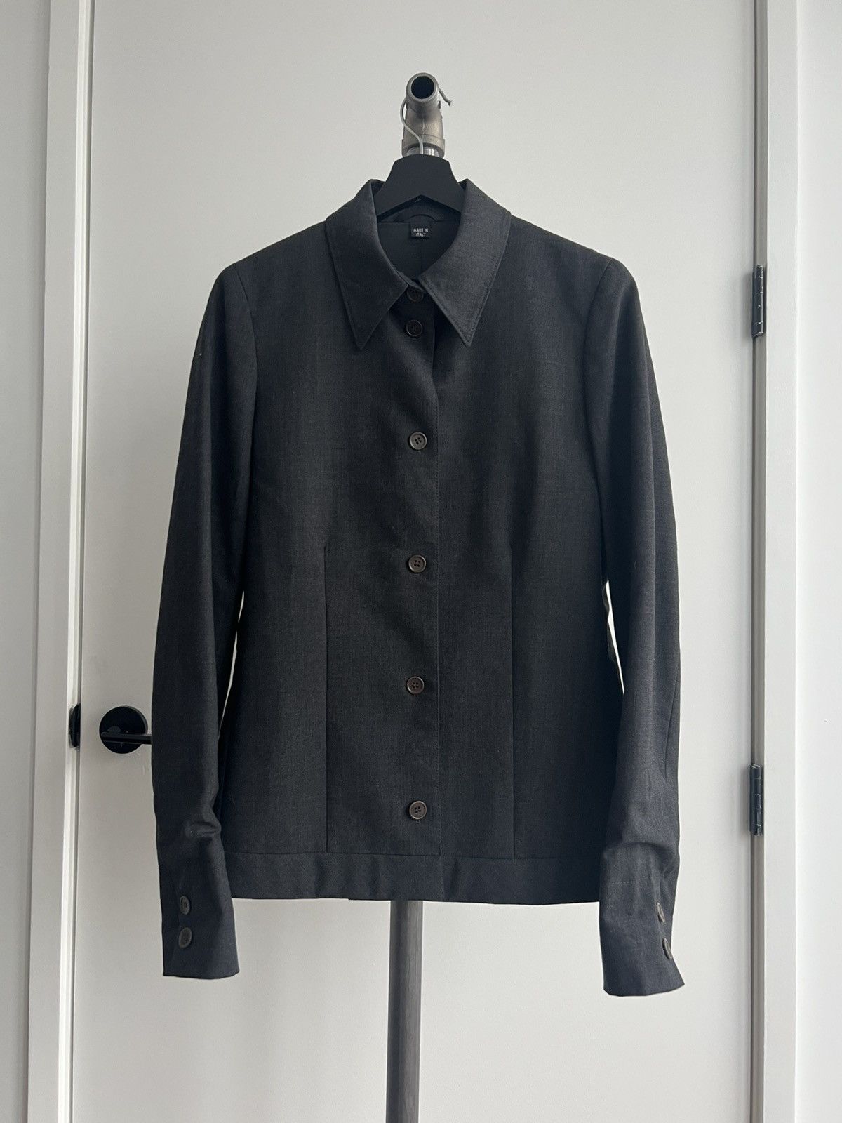 Helmut Lang AW97 Wool Shirt-Jacket Size M / US 6-8 / IT 42-44 - 2 Thumbnail