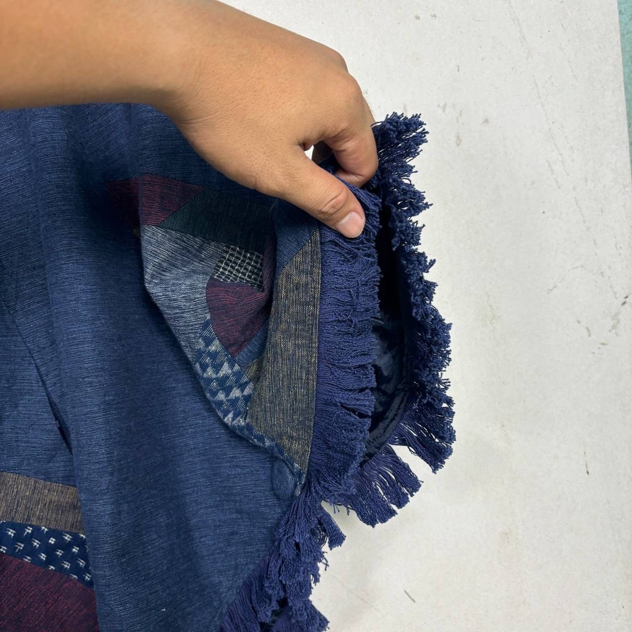 Cloak Vintage Japanese Indigo Patchwork Poncho Boro Sashiko Cape Size US M / EU 48-50 / 2 - 5 Thumbnail