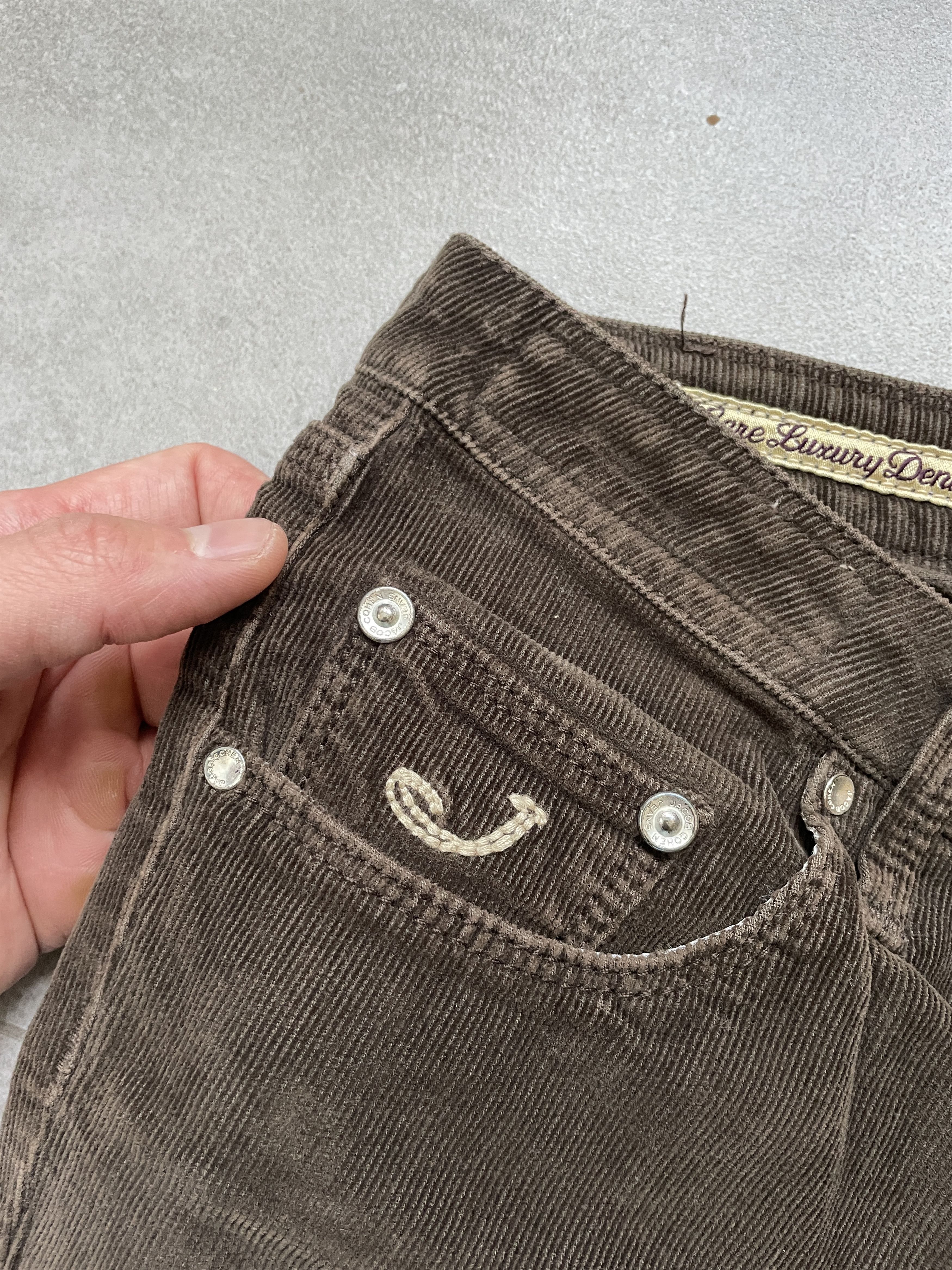 Jacob Cohen JACOB COHEN BROWN COURDUROI SLIM FIT JEANS Size US 29 - 3 Thumbnail