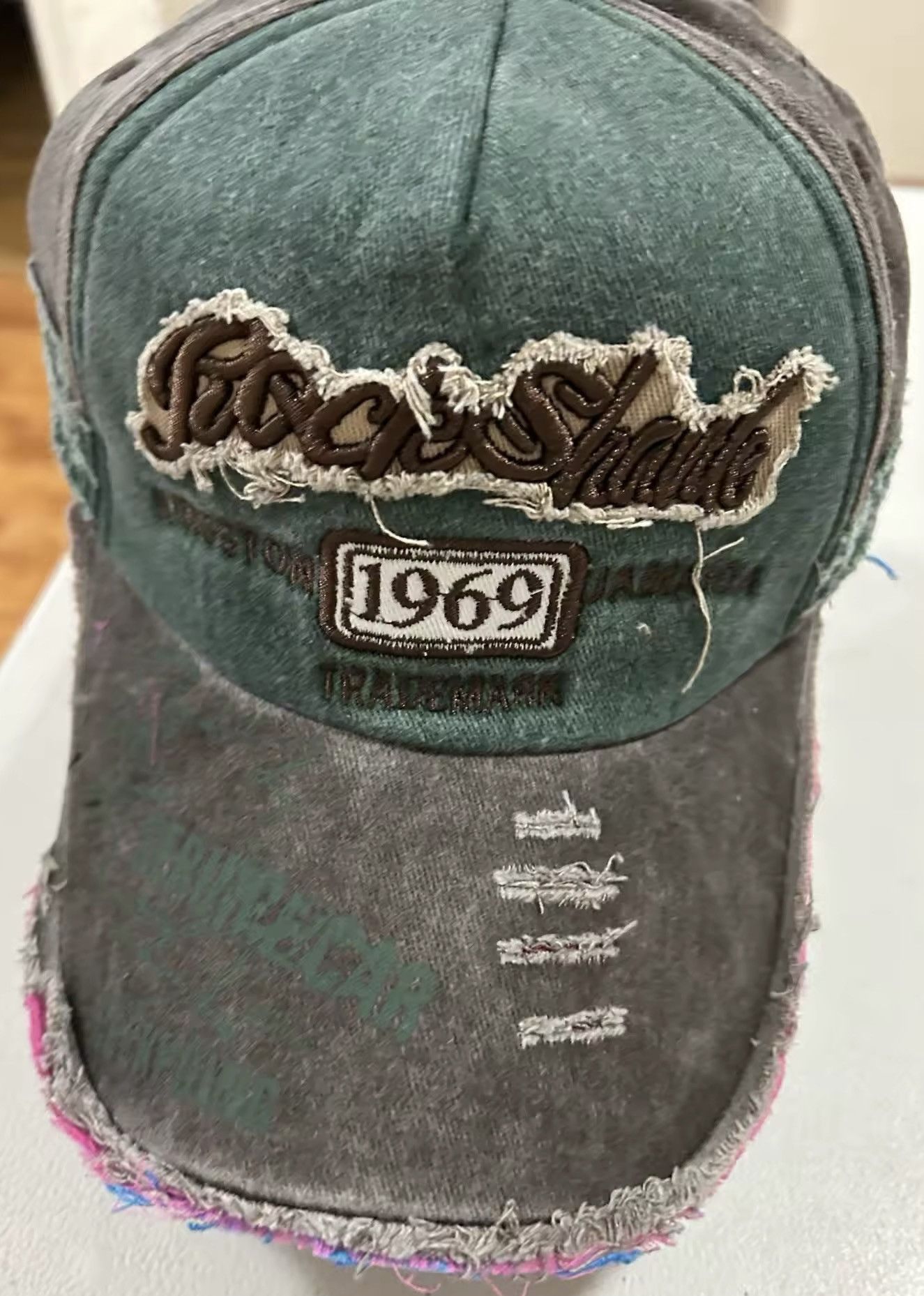 Vintage Letter Embroidery Baseball Cap Size ONE SIZE - 7 Thumbnail