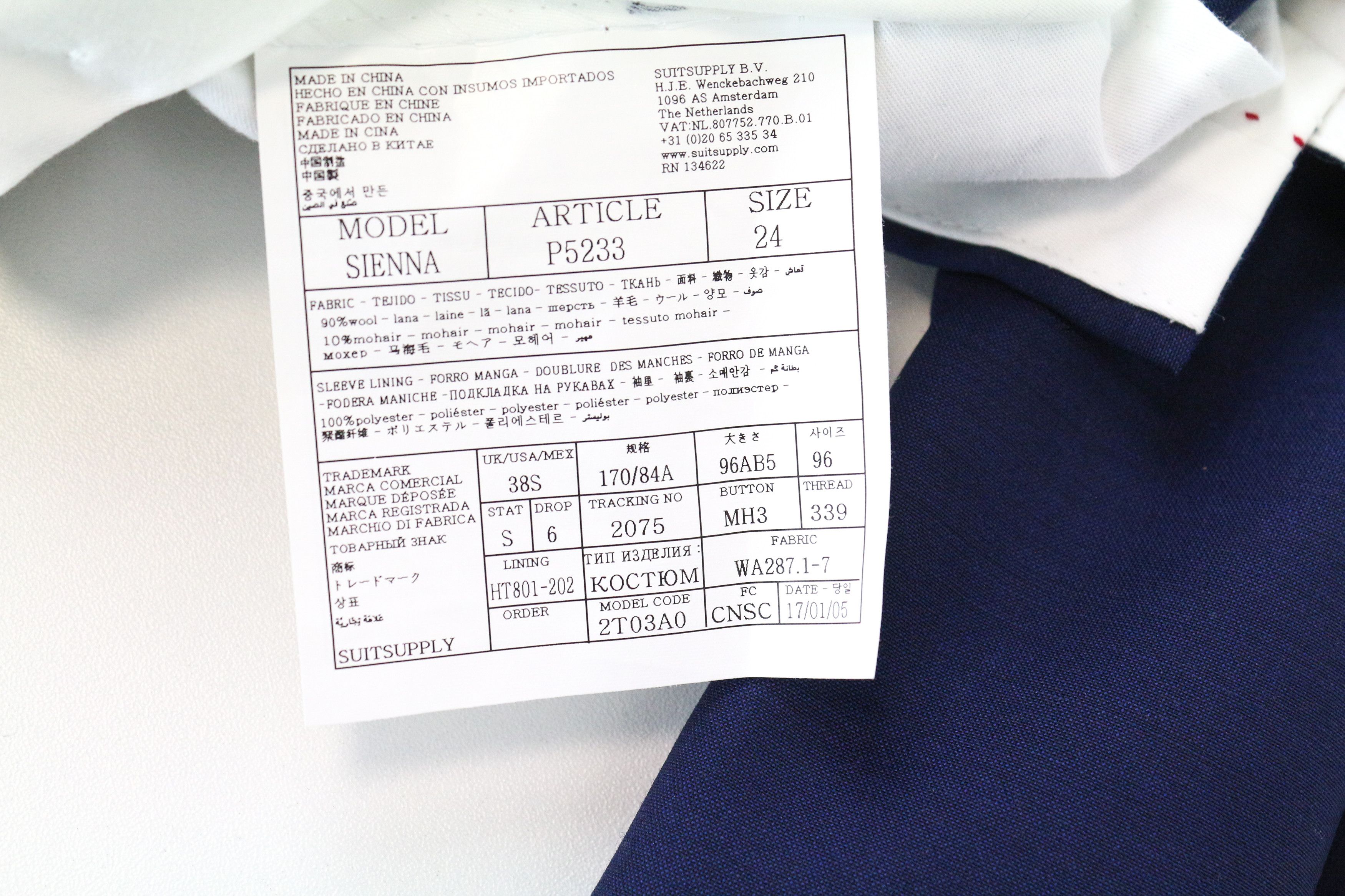 Suitsupply SIENNA UK38S Wool Mohair Melange Pleated Trousers 62470 Size 38S - 6 Thumbnail