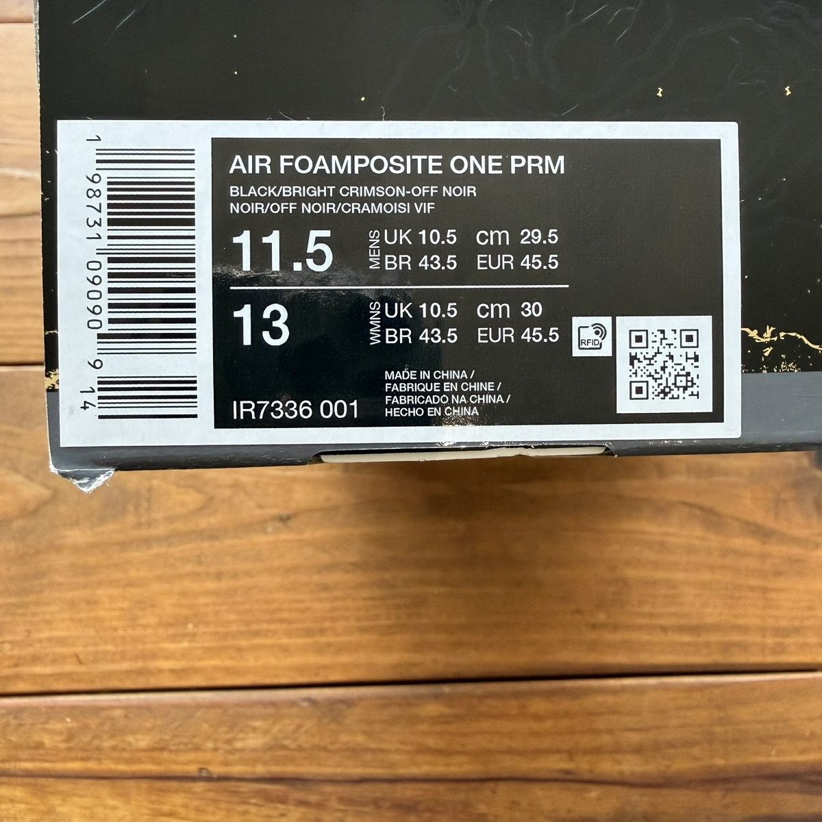 Nike Stranger Things x Foamposite Premium ‘Black Bright Crimson' Size US 11.5 / EU 44-45 - 9 Thumbnail