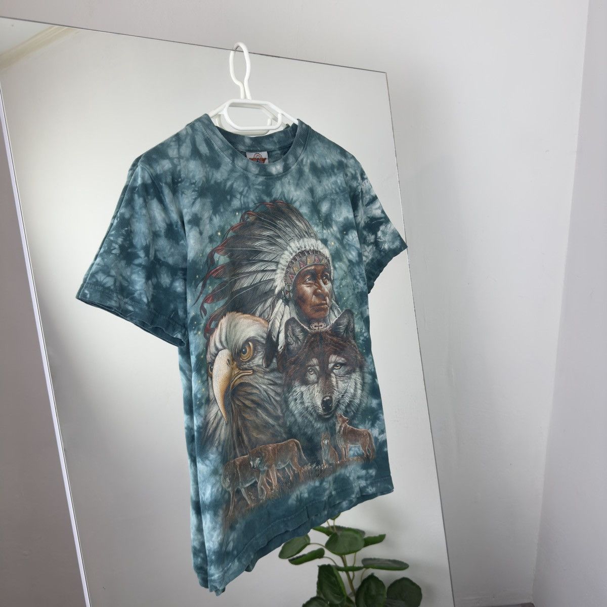 Vintage Vintage 90s Rock Eagle Double Sided Indian Chief Motorcycle Size US M / EU 48-50 / 2 - 2 Thumbnail