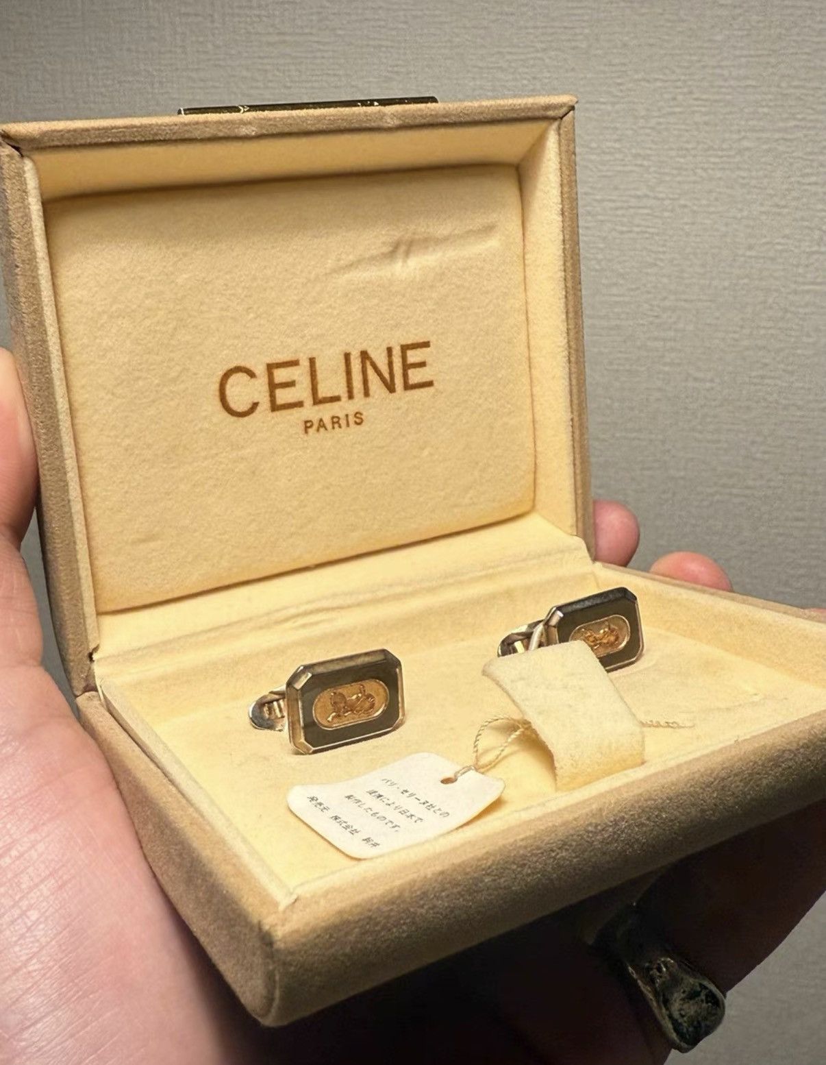 Celine Celine Vintage Carriage Shirt Cufflinks K24 Size ONE SIZE - 1 Thumbnail