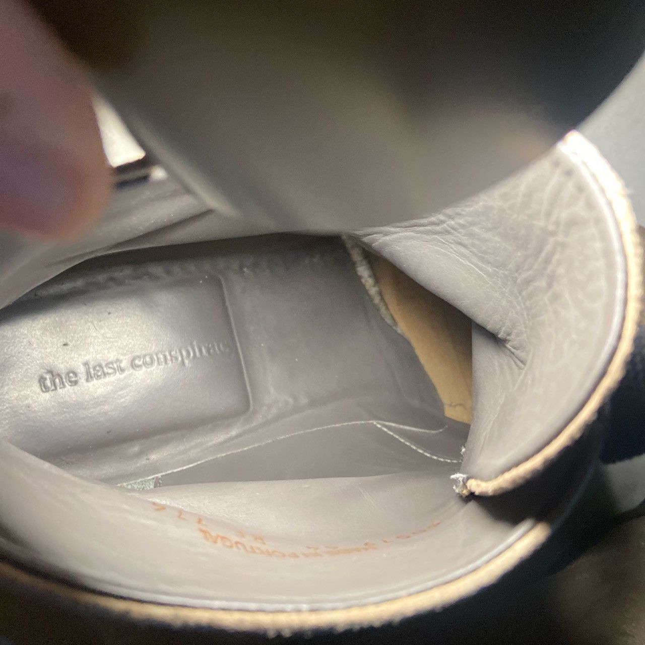Leather × The Last Conspiracy The last conspiracy-ask waxed suede grey Size US 10.5 / EU 43-44 - 7 Thumbnail