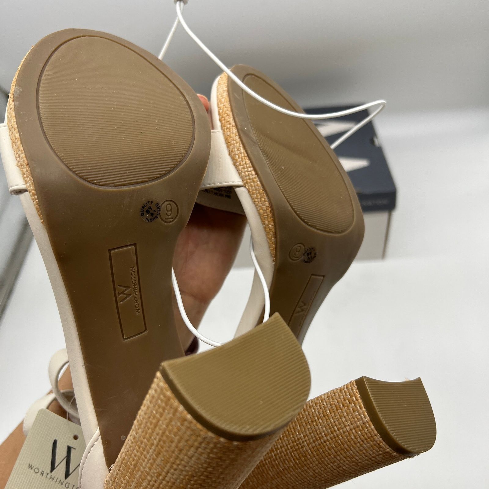 Other Worthington Womens Lynch Heeled Sandals Ivory Size US 9 / IT 39 - 8 Thumbnail