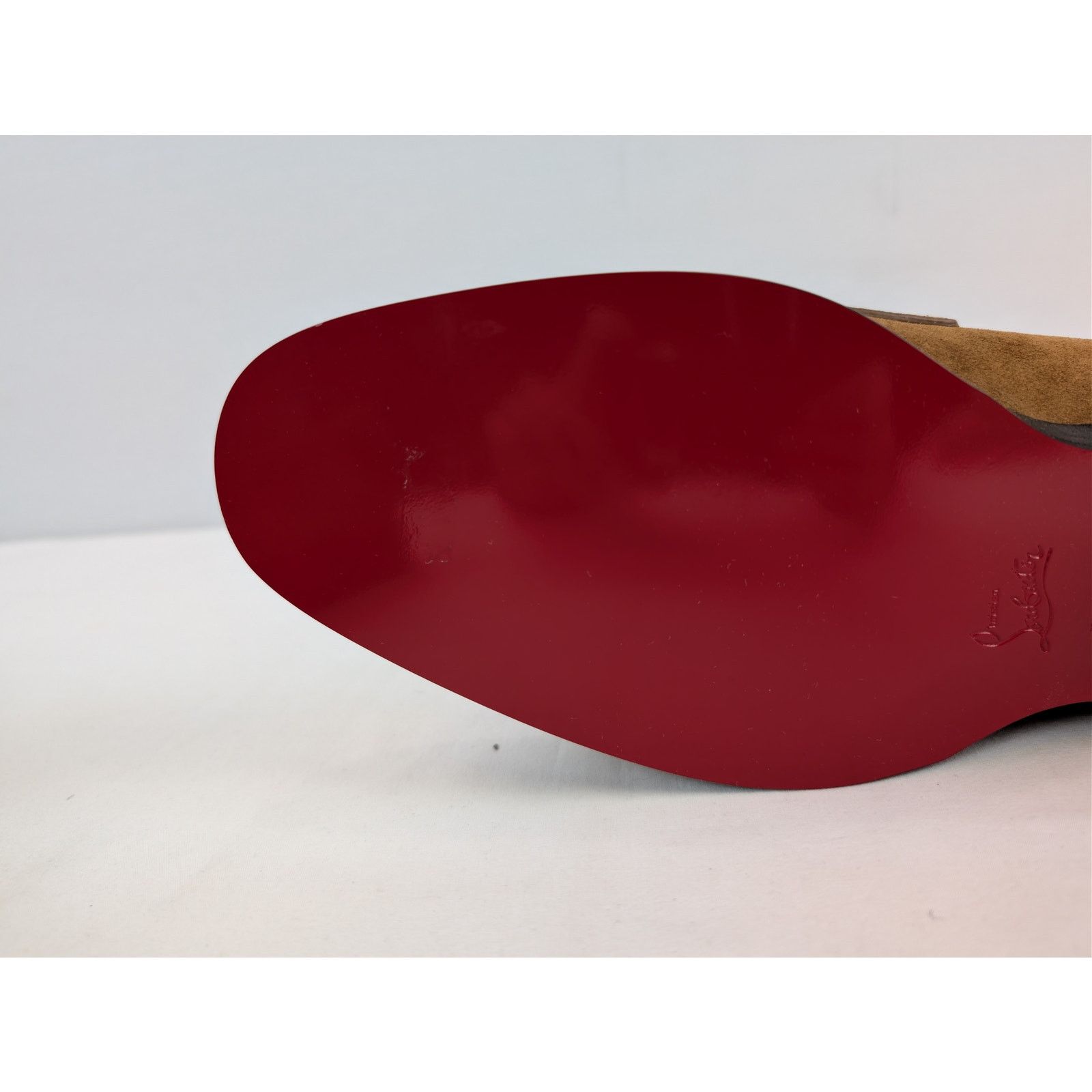 Christian Louboutin o1rshd1 Brown Suede Loafers Shoes Boots in Black Sole 44.5 Size US 11.5 / EU 44-45 - 10 Thumbnail