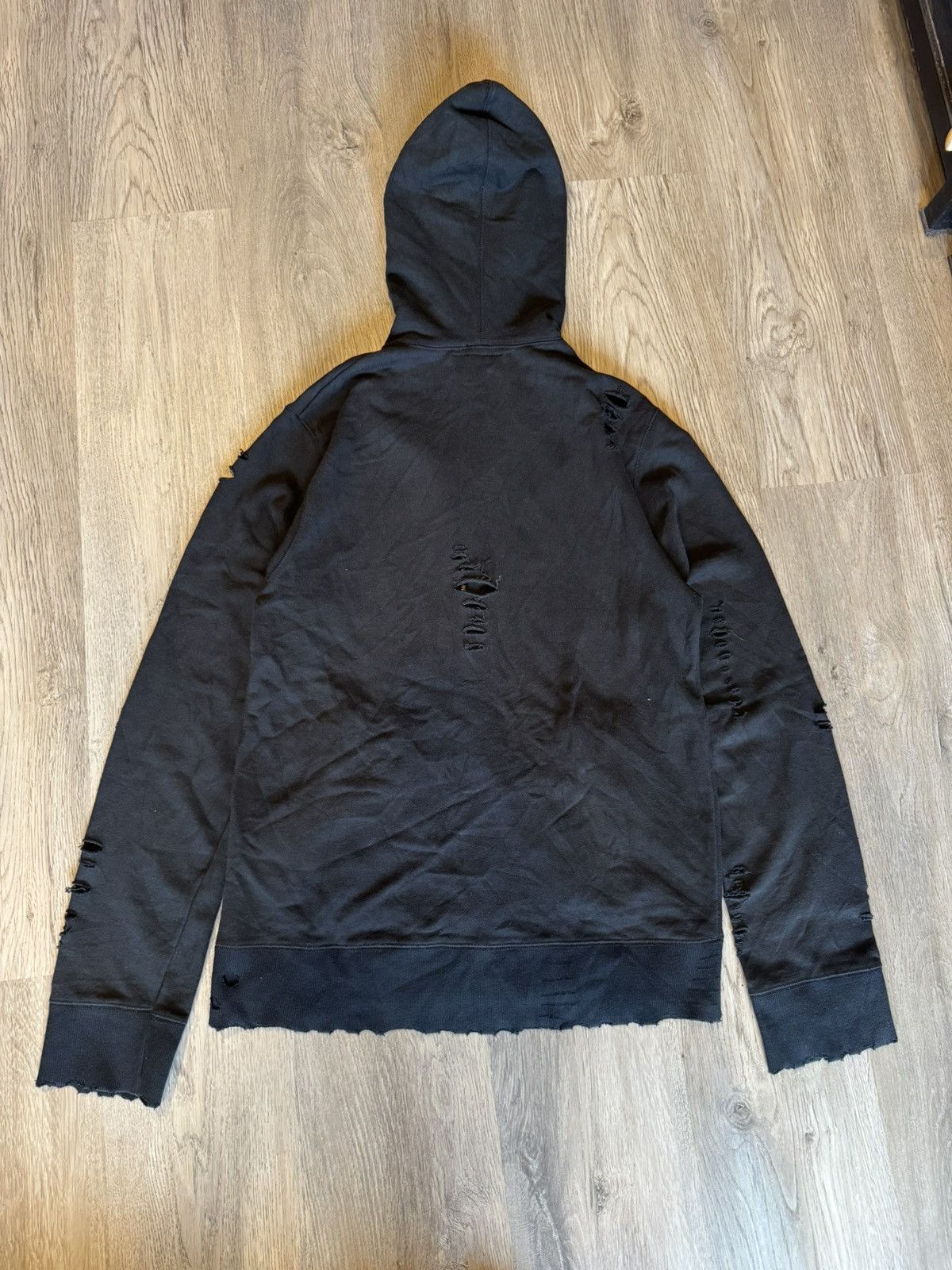 Japanese Brand DISTRESSED ZIP-UP HOODIE FROM GENERAL IDEA BY BUM SUK Size US L / EU 52-54 / 3 - 5 Thumbnail