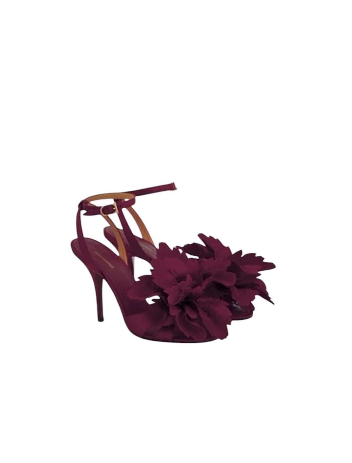 Salvatore Ferragamo Ferragamo Flower Embellished Sandal Size US 7.5 / IT 37.5 - 2 Thumbnail