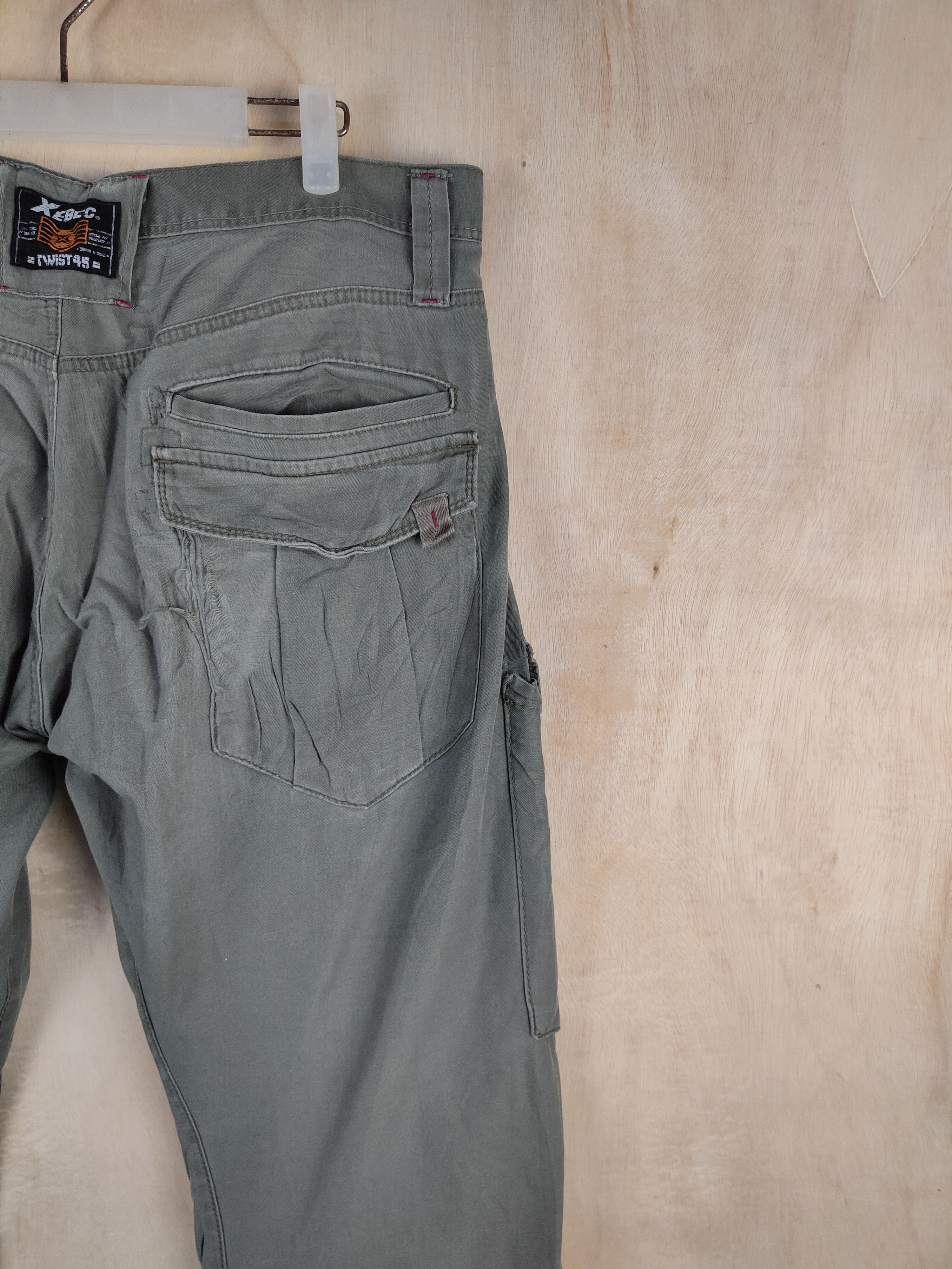 Japanese Brand Xebec Twist45 Green Multipocket Tactical Cargo Pants #S2429 Size US 36 / EU 52 - 12 Thumbnail