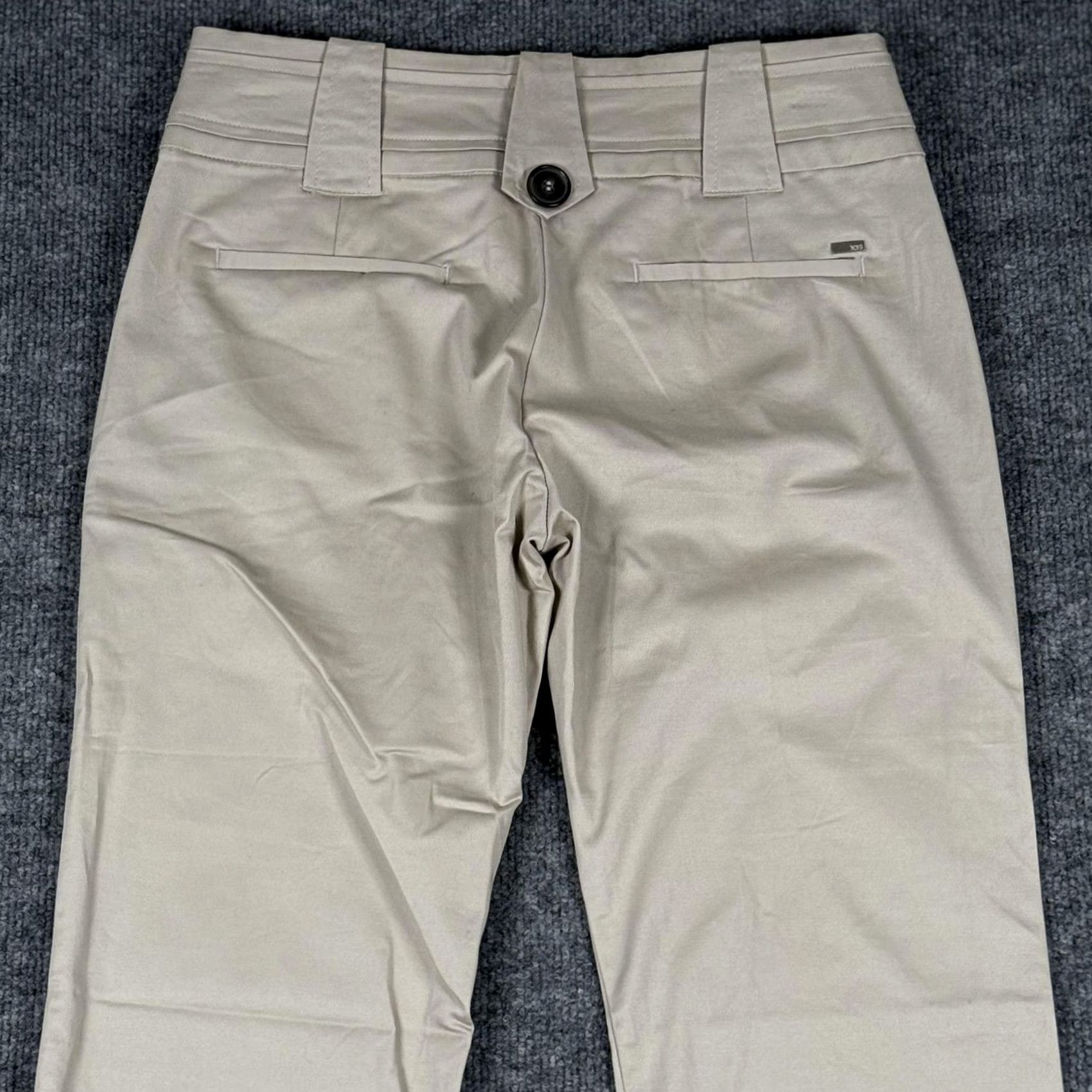 Mango Mango Chino Pants Beige 4 Regular 30x29 Stretch Twill Straight Pockets Logo Women Vintage No Size 27" / US 4 / IT 40 - 4 Thumbnail