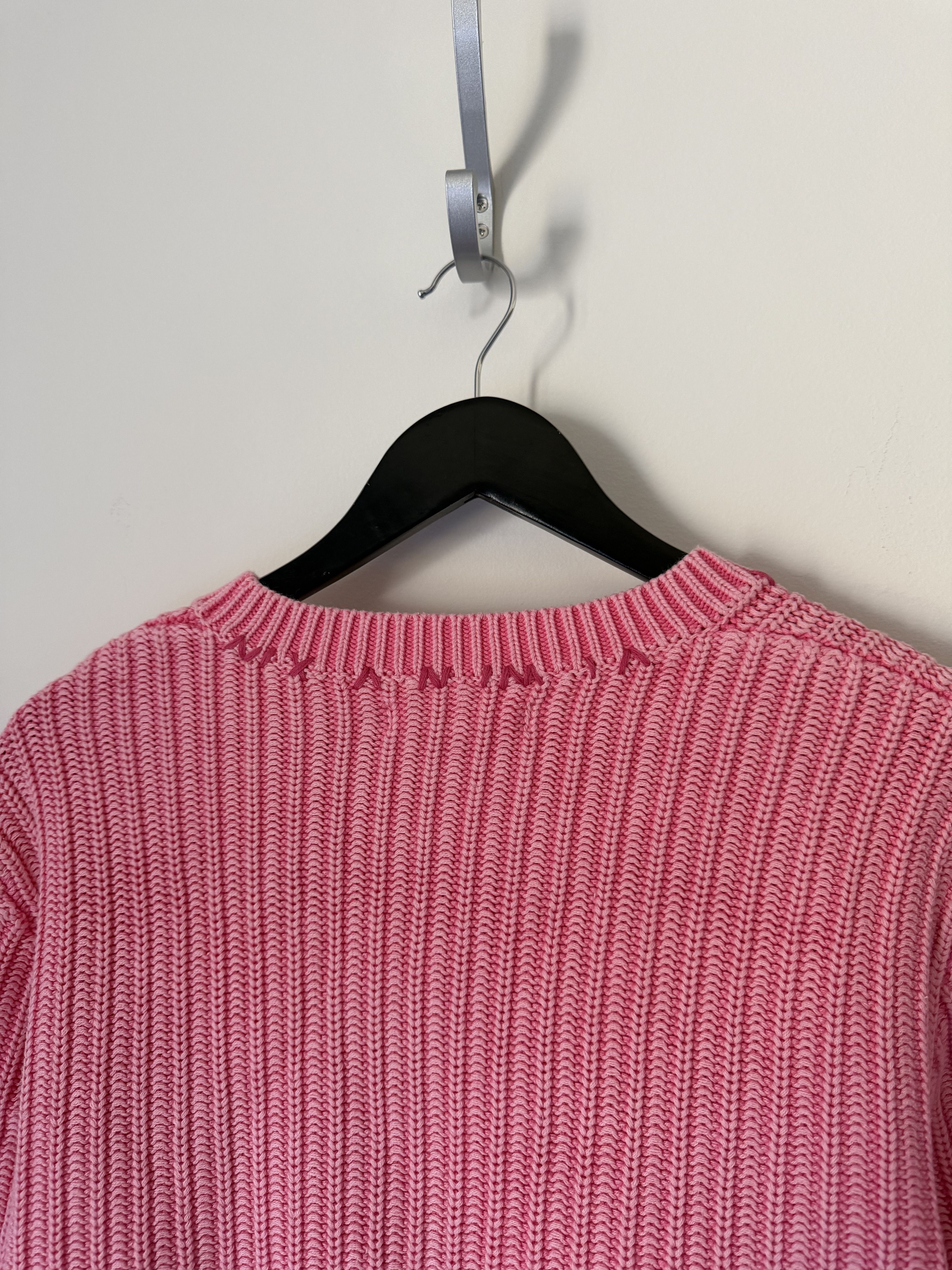 Madhappy Madhappy Mended Pigment Dyed Sweater in Pink Size US M / EU 48-50 / 2 - 6 Thumbnail