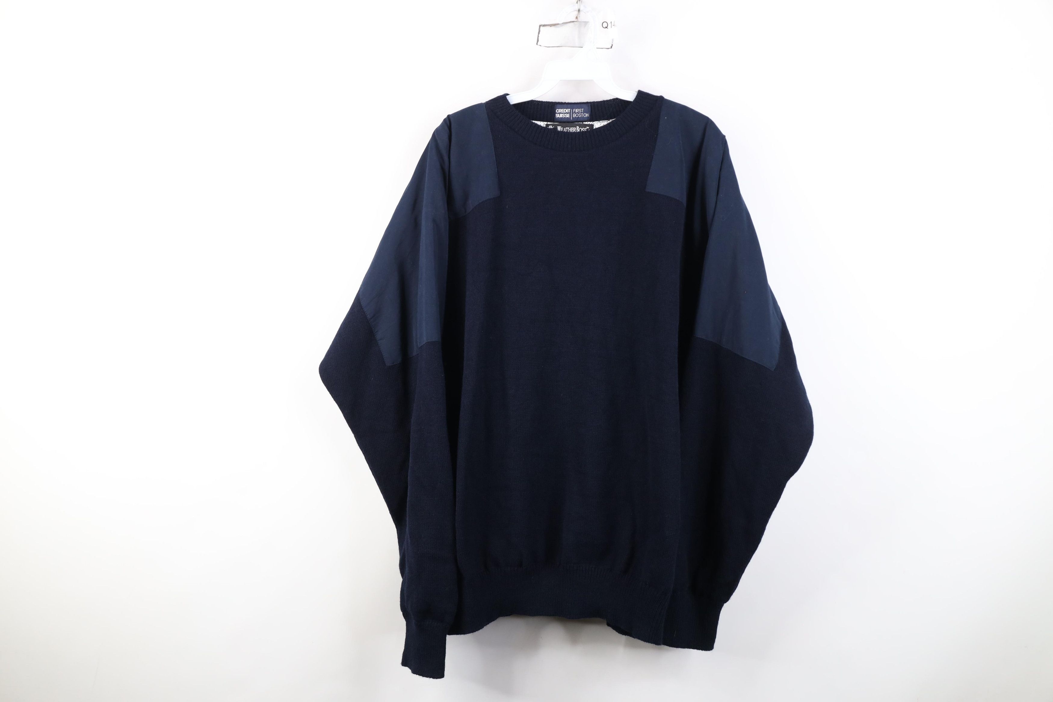 Vintage Vintage 90s Rain Swetter Windstopper Sweater Jacket Blue USA Size US XL / EU 56 / 4 - 1 Thumbnail