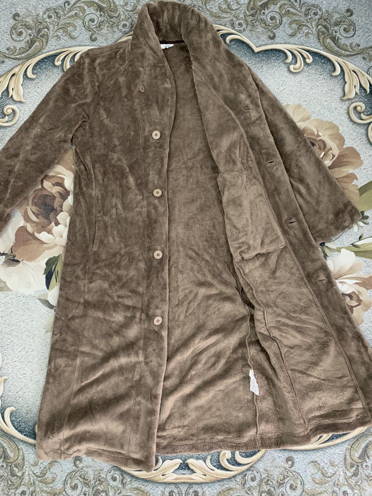 Yohji Yamamoto Y’s for living fleece long coat jacket Size US L / EU 52-54 / 3 - 6 Thumbnail