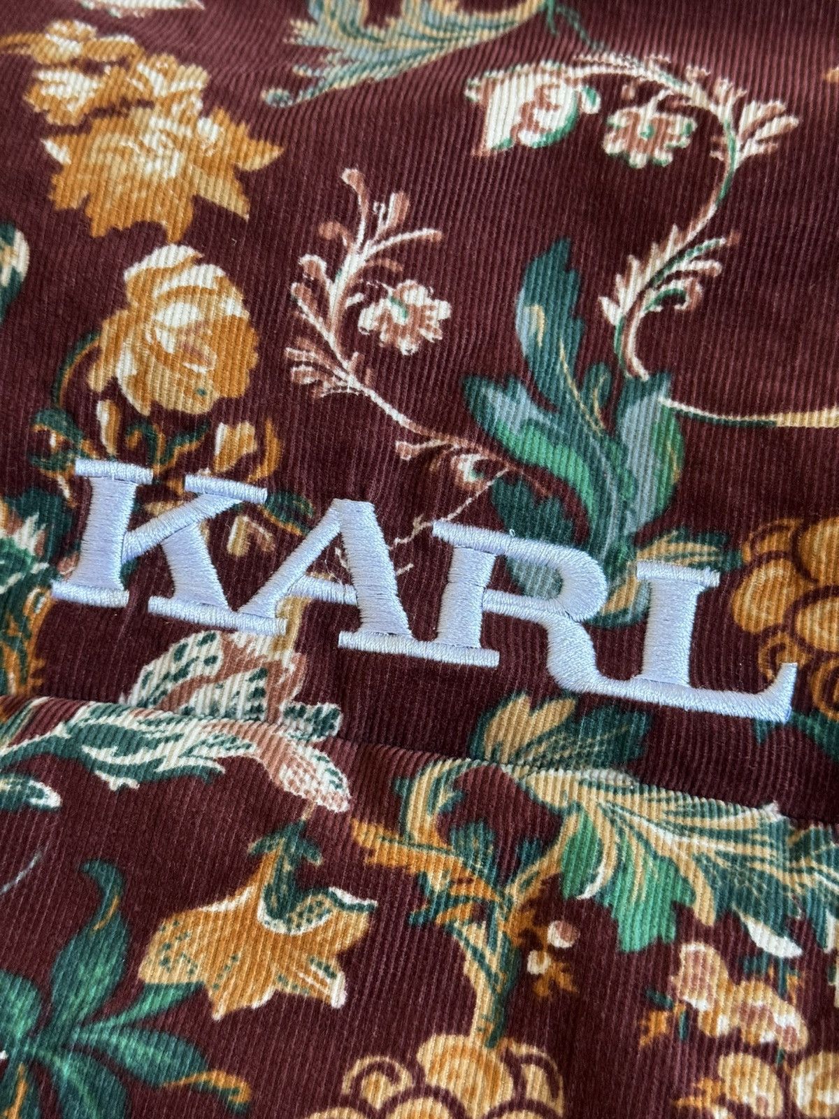 Karl Kani Karl Kani S flowers print velour velvet vest jacket corduroy Size US S / EU 44-46 / 1 - 4 Thumbnail