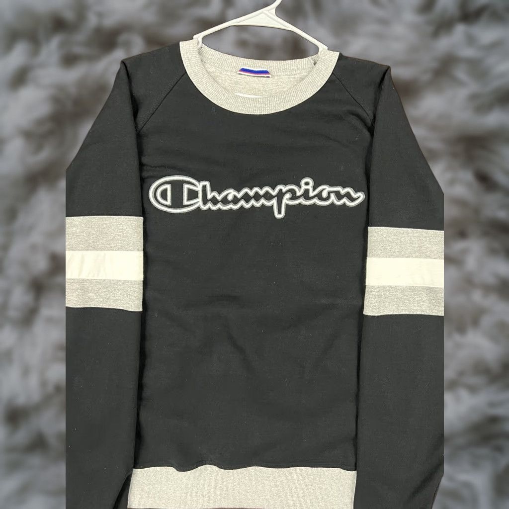 Champion Champion Hoodie Mens Large L Pullover Black Crewneck Two Tone Classic Size US L / EU 52-54 / 3 - 1 Thumbnail