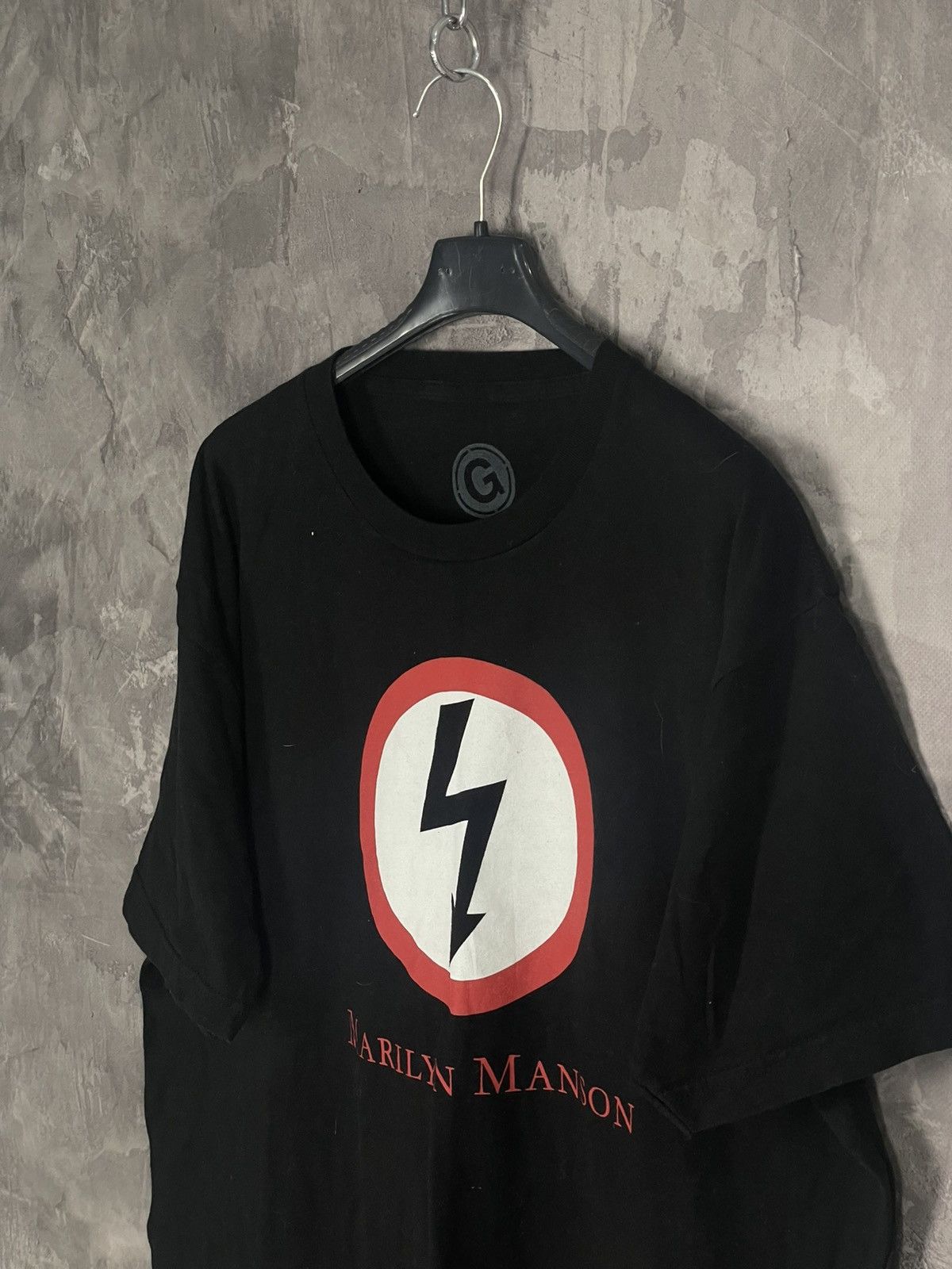 Band Tees × Marilyn Manson × Vintage Marilyn Manson Big Logo Vintage T Shirt by Rock Yeah Size US XL / EU 56 / 4 - 7 Thumbnail