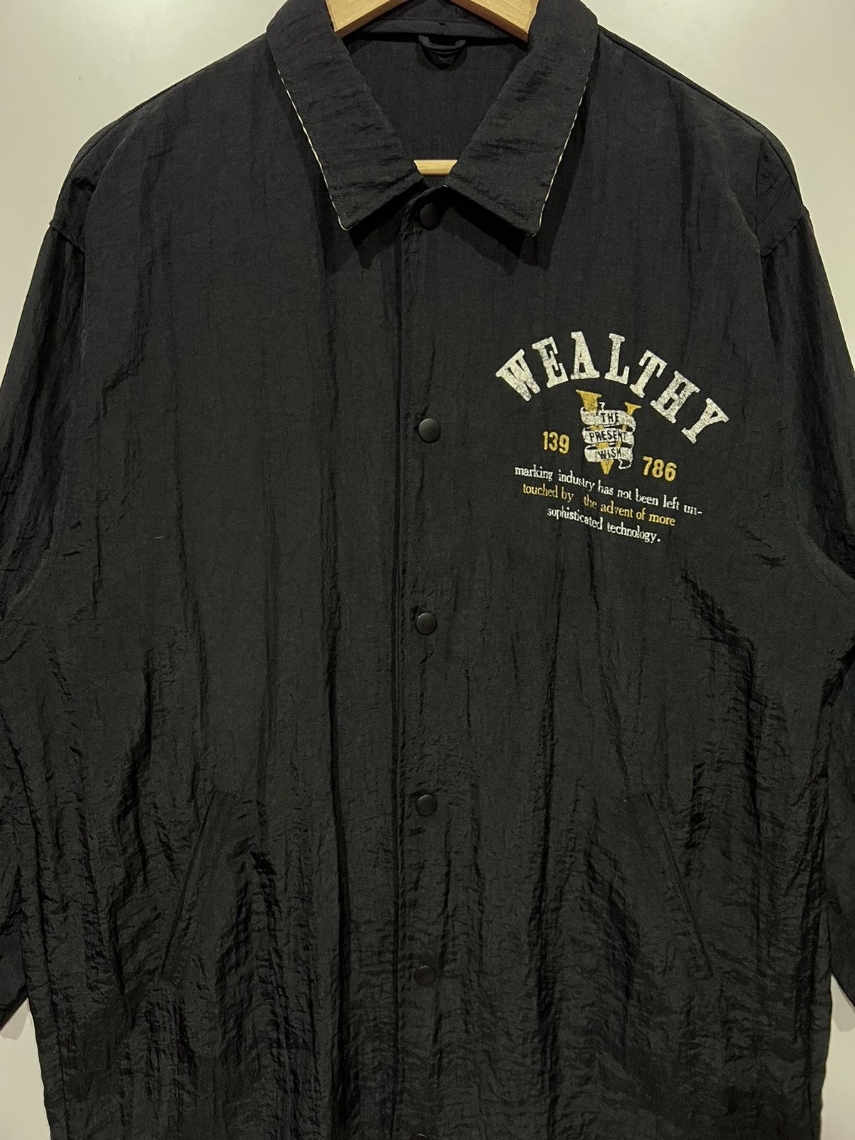 Other 🔥 50's WEALTHY THE PRESENT WISH 139 786 NYLON COACH JACKET Size US M / EU 48-50 / 2 - 5 Thumbnail