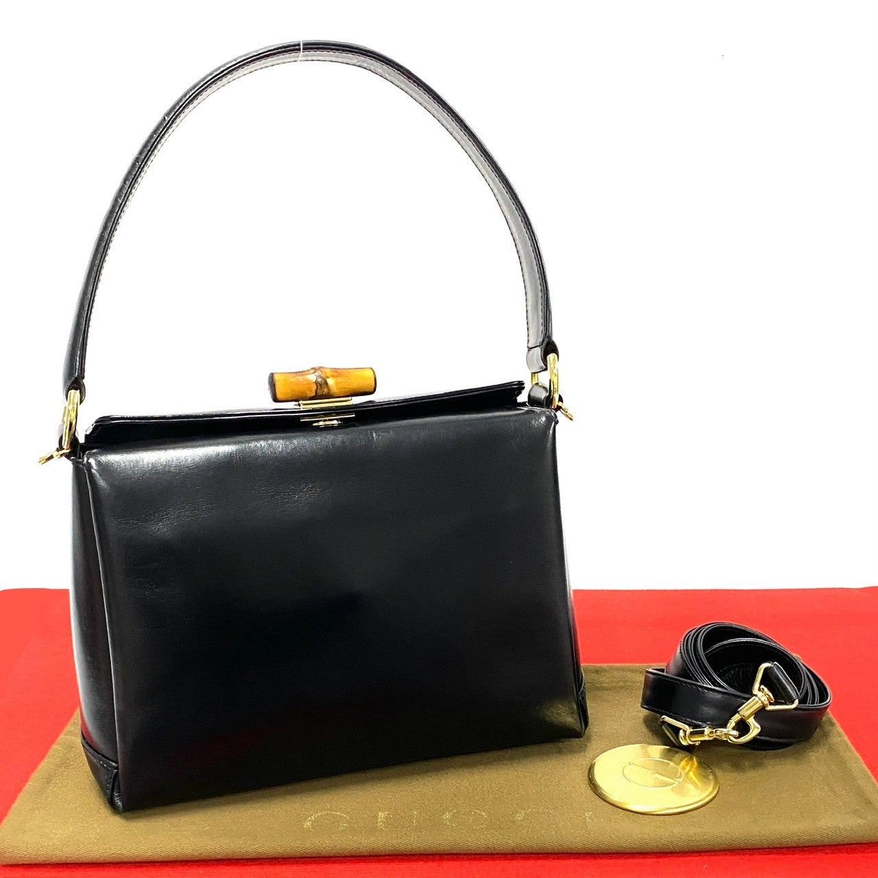 Gucci Gucci Shoulder Bag Black Leather Size ONE SIZE - 1 Thumbnail