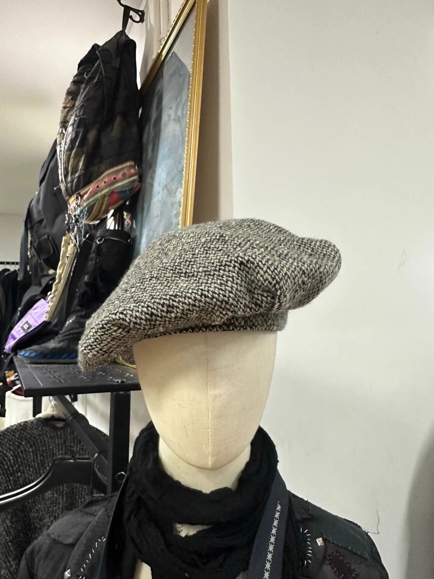 Yohji Yamamoto Yohji Yamamoto Snowflake Print Newsboy Cap K20 Size ONE SIZE - 9 Thumbnail