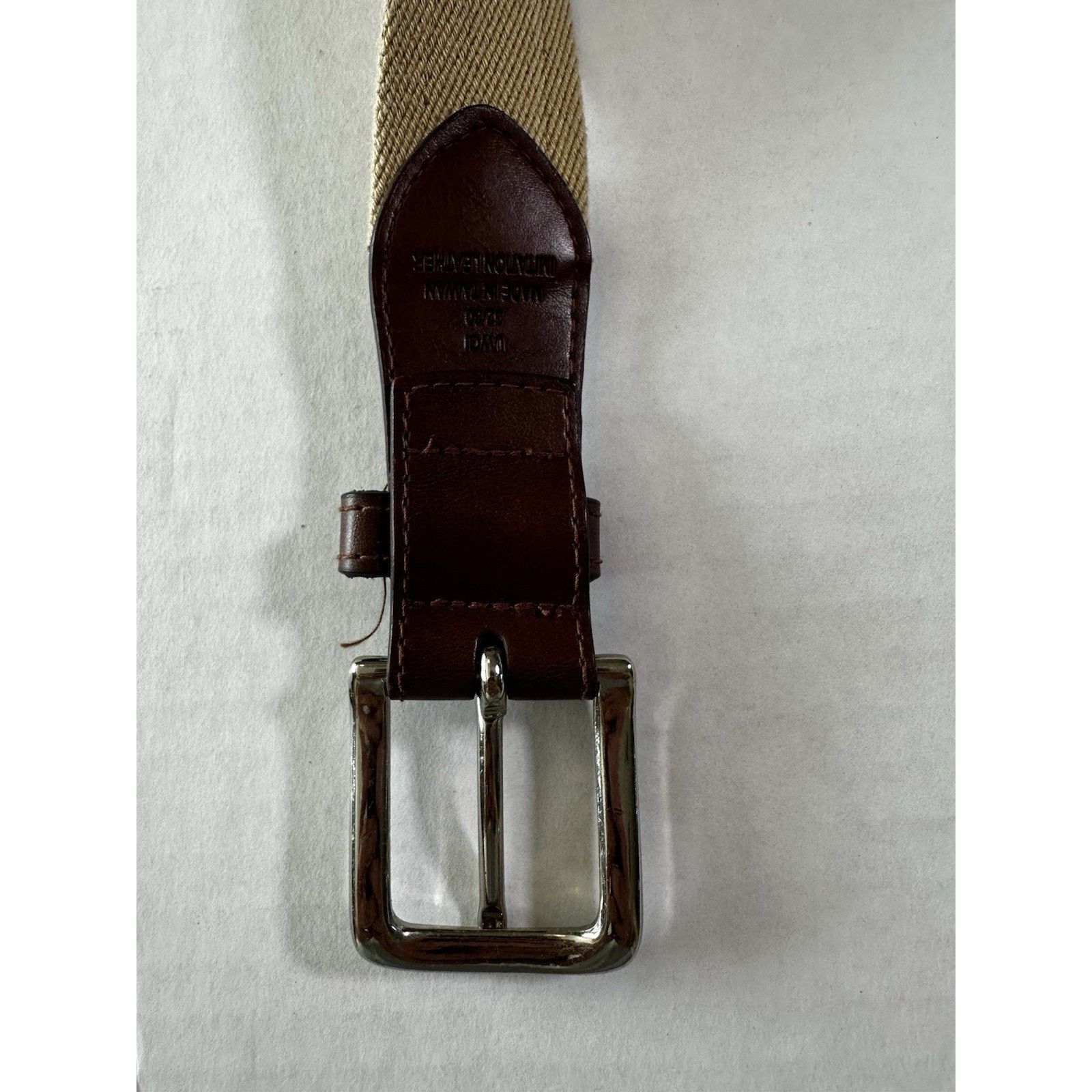 NCAA University Of Alabama Crimson Tide Canvas& Leather Belt Sz32 Size 38 - 4 Thumbnail