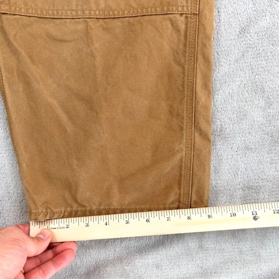 Gap Gap Utility Baggy Jeans Canvas Double-Knee Khaki Brown Men 38x29 (Tag 36x30) Size US 38 / EU 54 - 7 Thumbnail