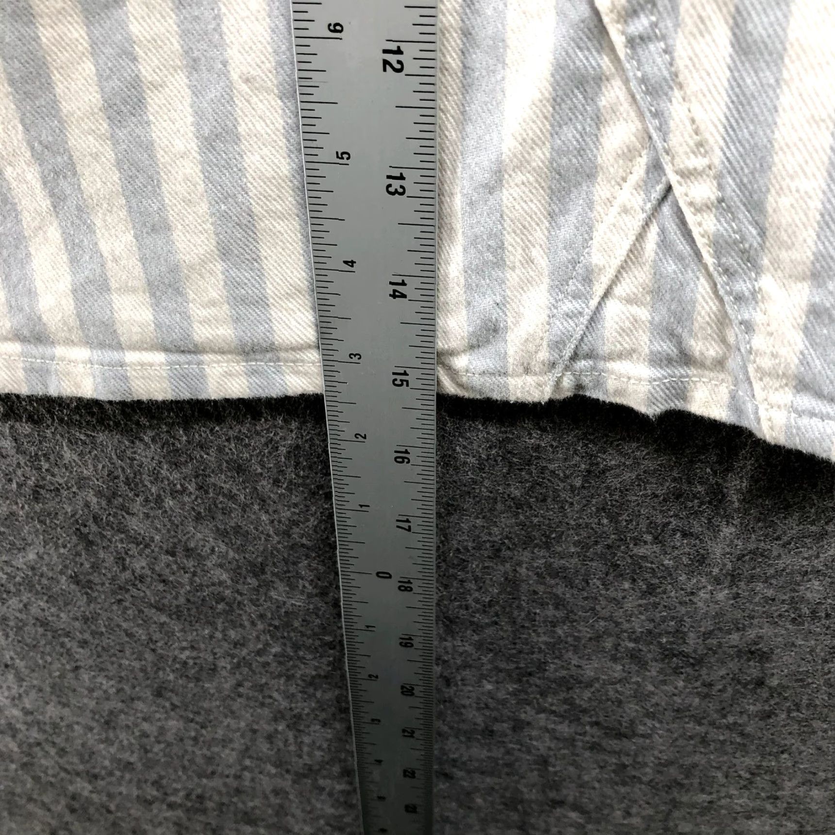 Madewell VINTAGE Madewell Women’s Denim Mini Skirt A-Line Stretch Size 26 Blue White Casual Size 26" / US 2 / IT 38 - 6 Thumbnail