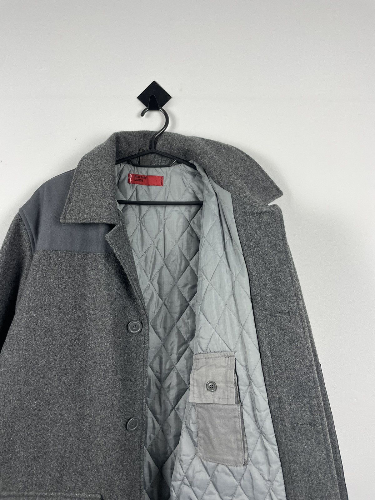 Japanese Brand × Levi's × Levi's Vintage Clothing Levi’s Red Tab Vintage Wool Work Jacket Grey Korea Coat Size US L / EU 52-54 / 3 - 10 Thumbnail