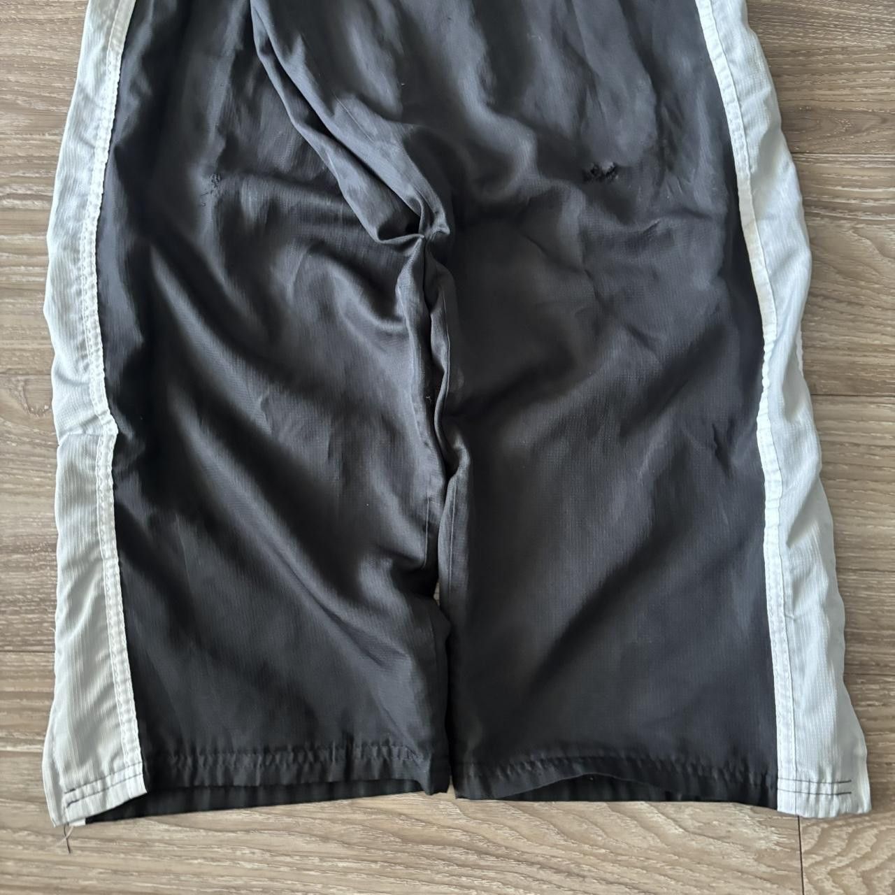 Starter Crazy Vintage Y2K/2000s Baggy Black Grey Striped Starter Streetwear Track Pants! Size L Size US 34 / EU 50 - 6 Thumbnail