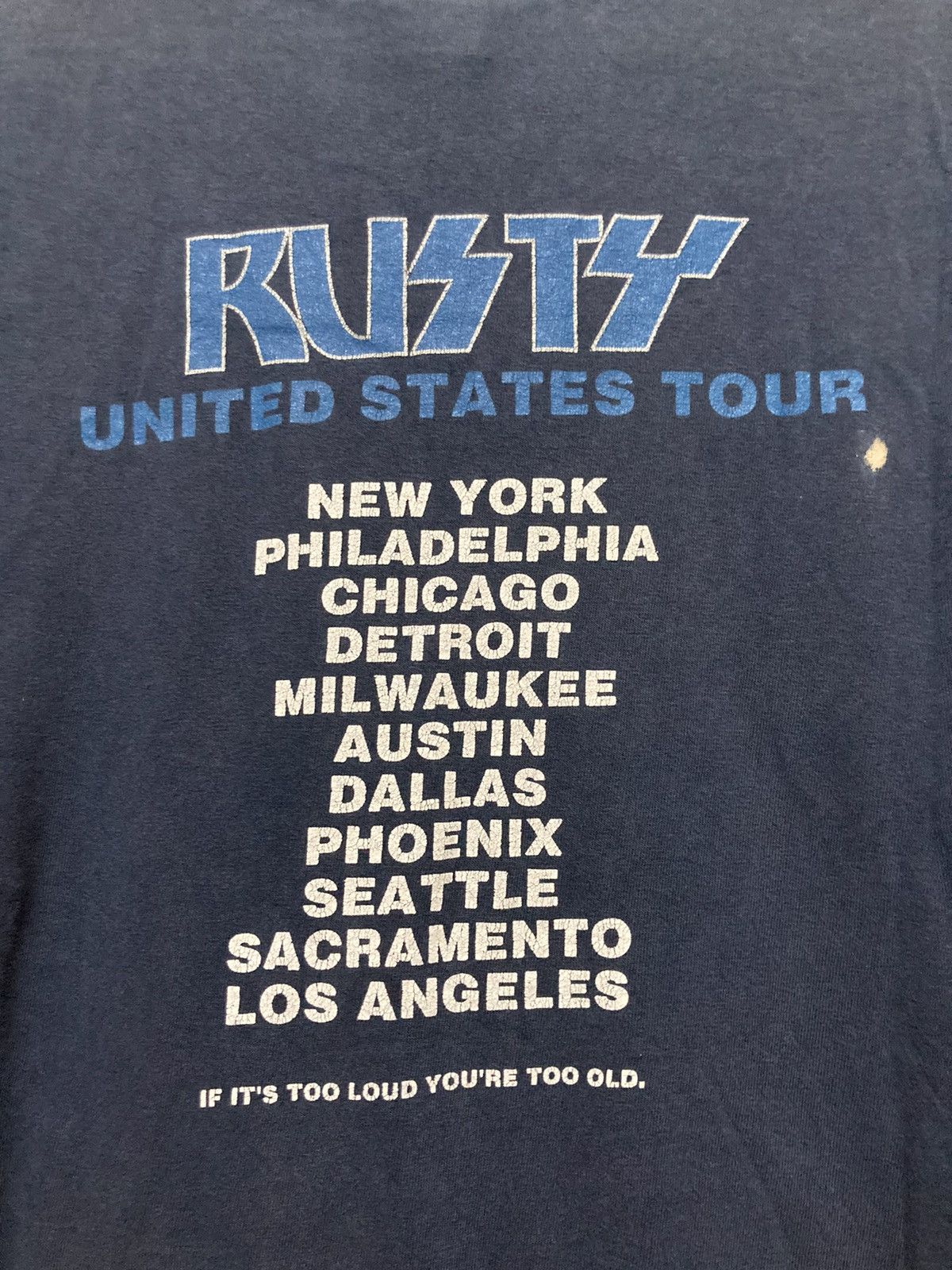 Rusty × Vintage Vintage Rusty United States Tour Kiss Parody Tshirt Size US L / EU 52-54 / 3 - 6 Thumbnail