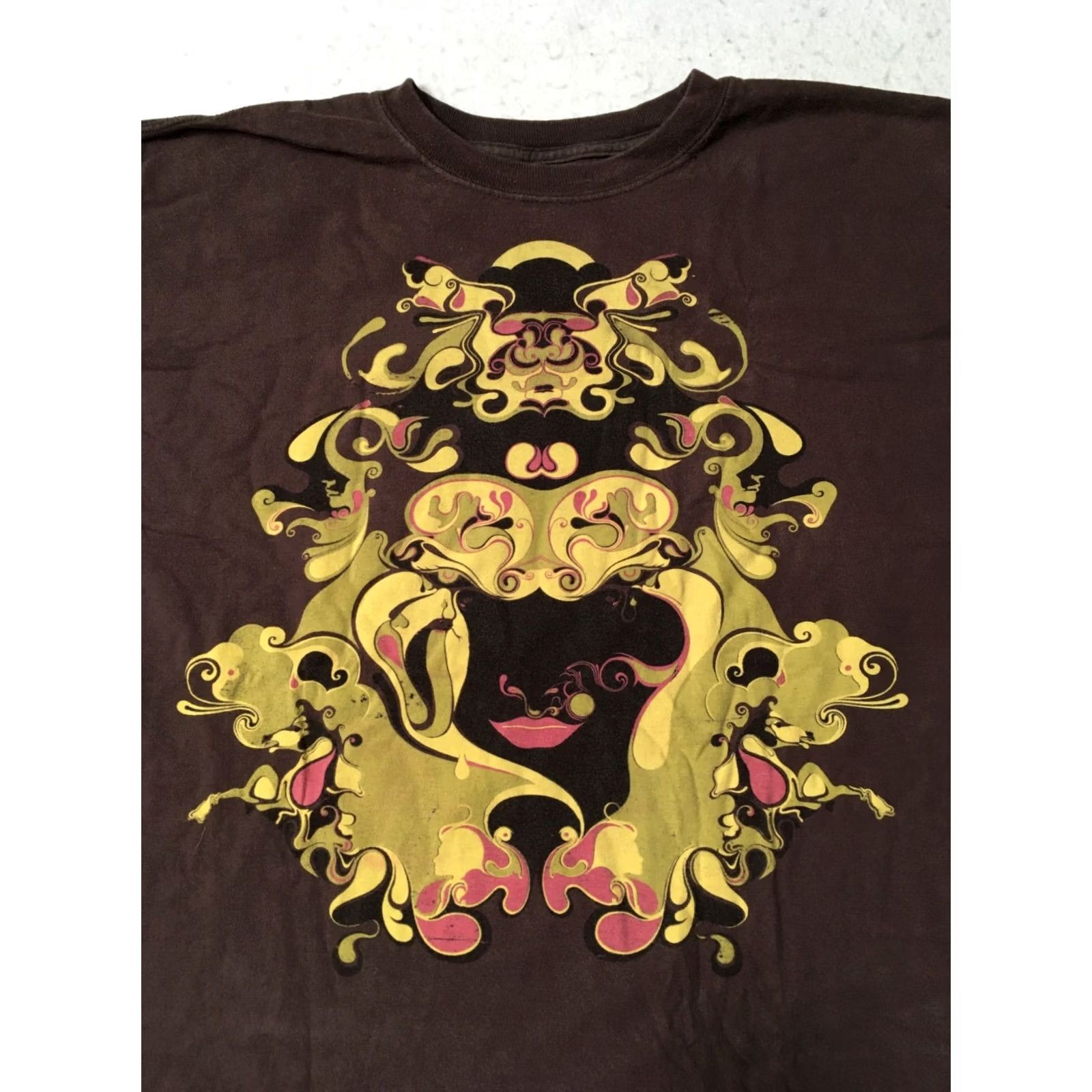 Theory Tank Theory graphic tee Crew Neck Short Sleeve Unisex Adults M Brown blend Graphic Print Vintage No N/A Size US M / EU 48-50 / 2 - 2 Thumbnail