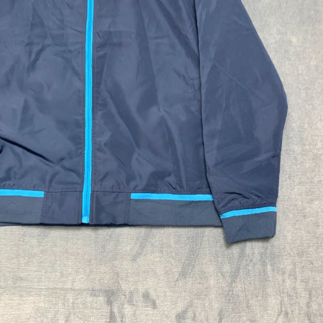Logo 7 AT&T Bomber Jacket Womens XL Navy Full Zip Pockets Spellout Logo Uniform Work Size XL / US 12-14 / IT 48-50 - 2 Thumbnail