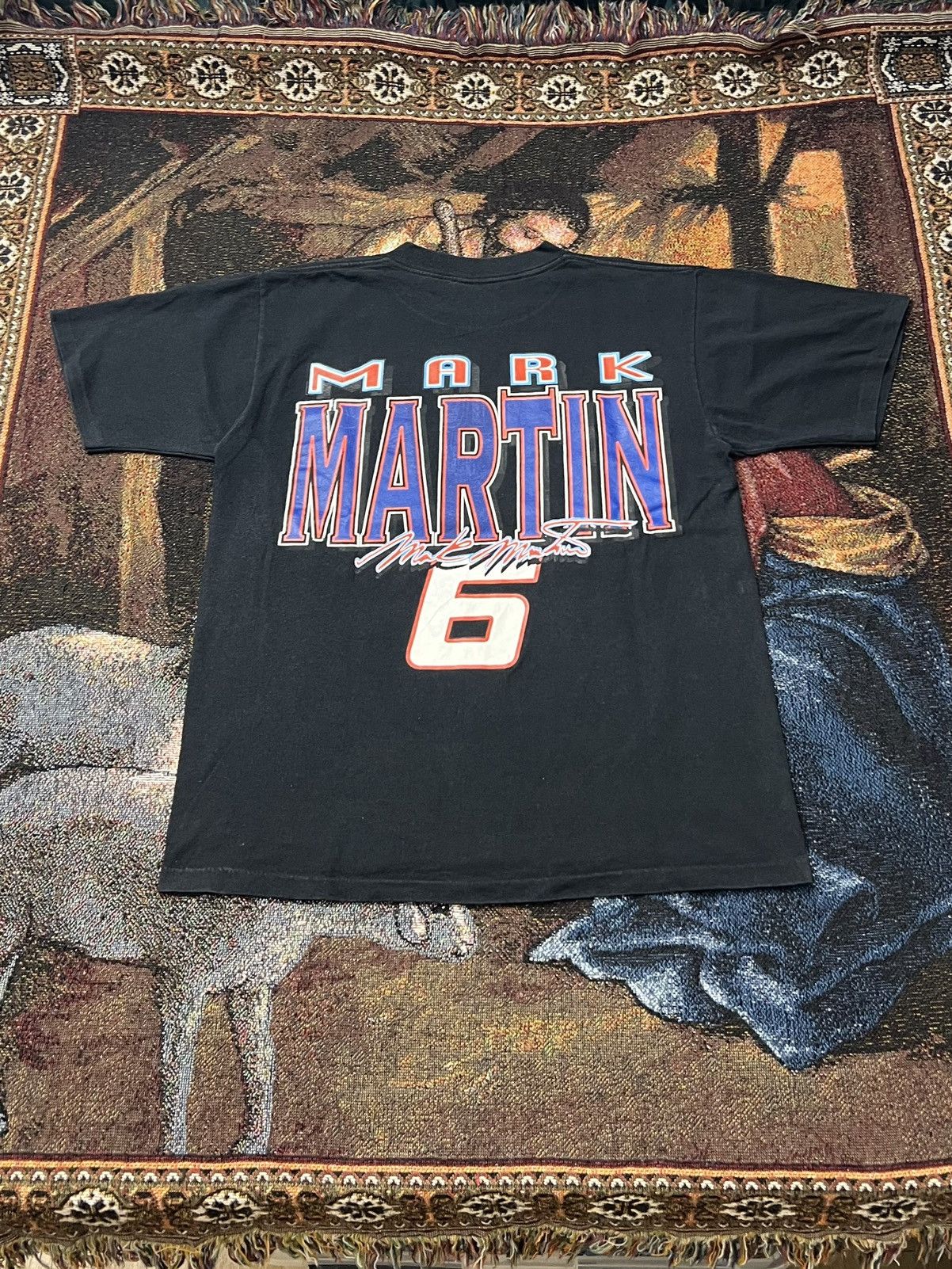 NASCAR Vintage NASCAR Mark Martin Valvoline Tonal AOP Tee Size US L / EU 52-54 / 3 - 3 Thumbnail