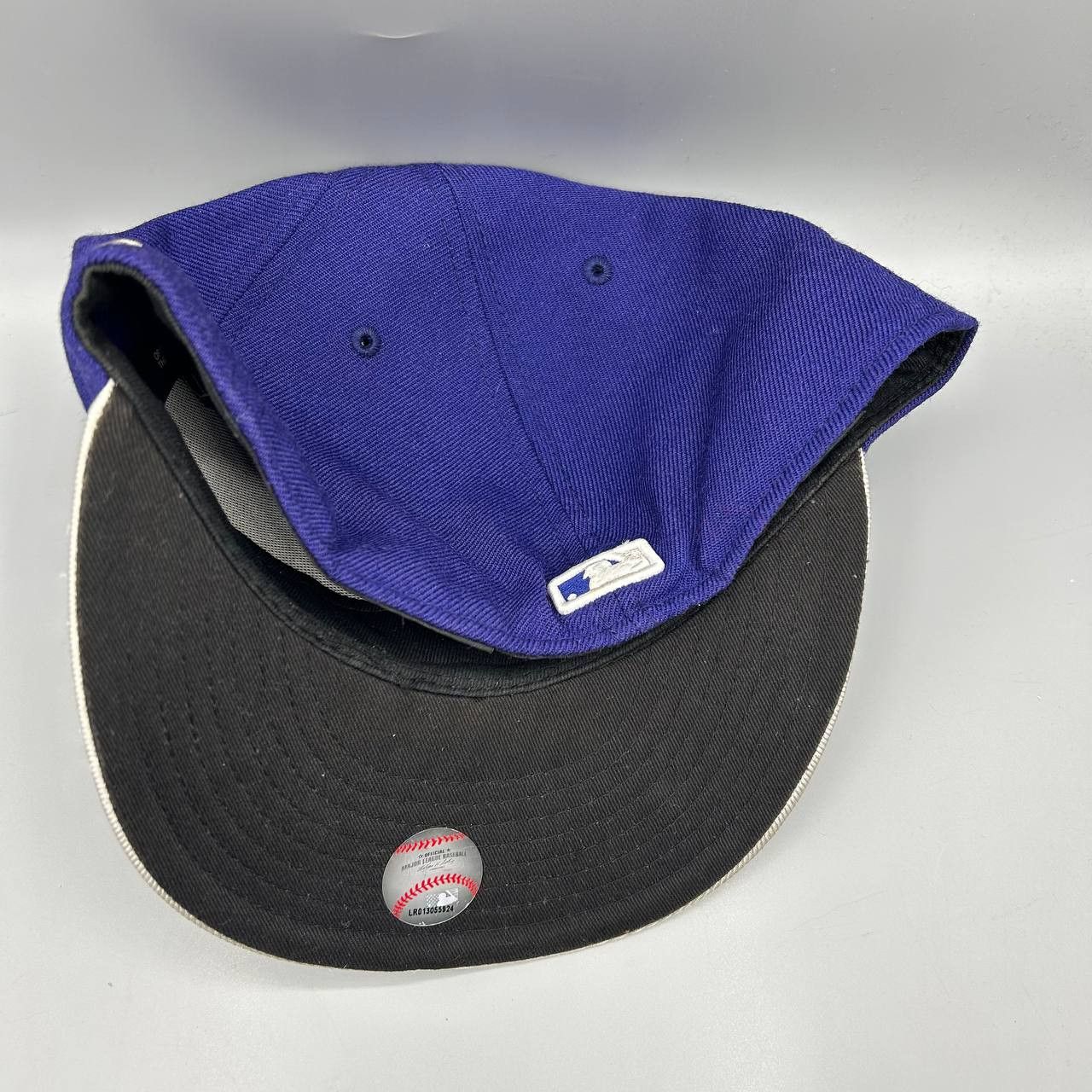 New Era Los Angeles LA Dodgers Hat Men 7 5/8 Blue MLB Fitted Cap Size ONE SIZE - 6 Thumbnail